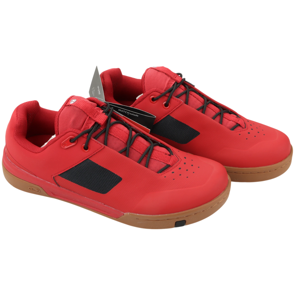 Crankbrothers Stamp Lace Flat Pedal Bike Shoes Red/Black Size 40