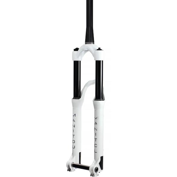 Manitou Circus Expert 100 mm Suspension Fork 26" | 20 mm TA | Tapered | Dirt Jump white