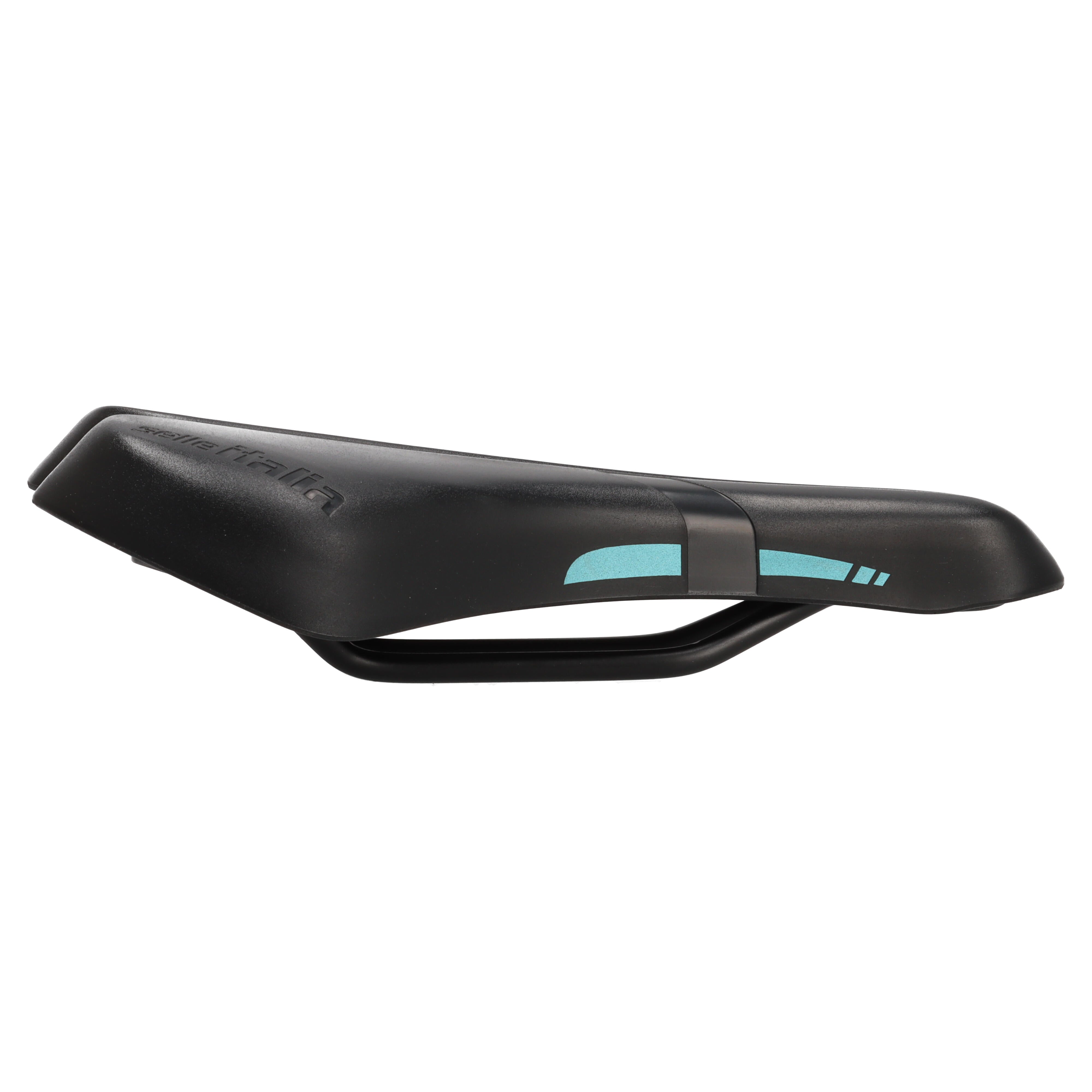 Selle Italia X-Base Boost Sattel | 150 x 245 mm | Stahlstreben | Mattschwarz Türkis | Rennrad / Gravel / MTB