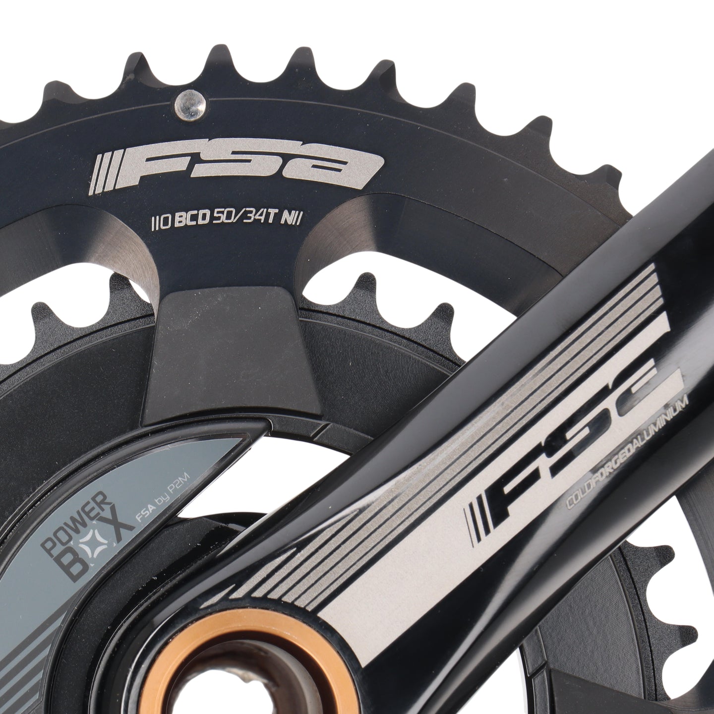 FSA PowerBox Powermeter Kurbel 172,5 mm | 50/34 Zähne | BB386EVO | 110 BCD | 11-fach