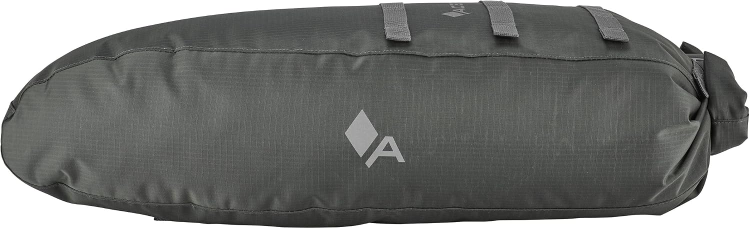 ACEPAC Saddle Drybag MKII Satteltasche 8 L | 17 x 45 cm | wasserdicht | Grau