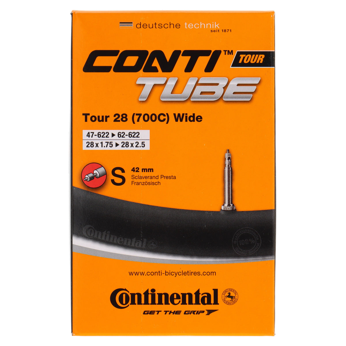 Continental Tour 28 Wide Fahrradschlauch 28" | 47-622 bis 62-622 | SV 42 mm - RAAAD.com