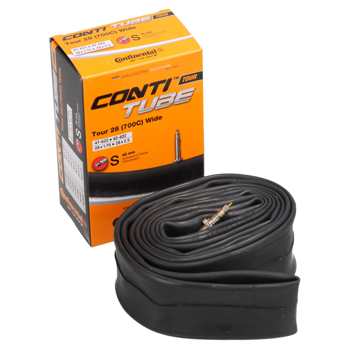 Continental Tour 28 Wide Fahrradschlauch 28" | 47-622 bis 62-622 | SV 42 mm - RAAAD.com