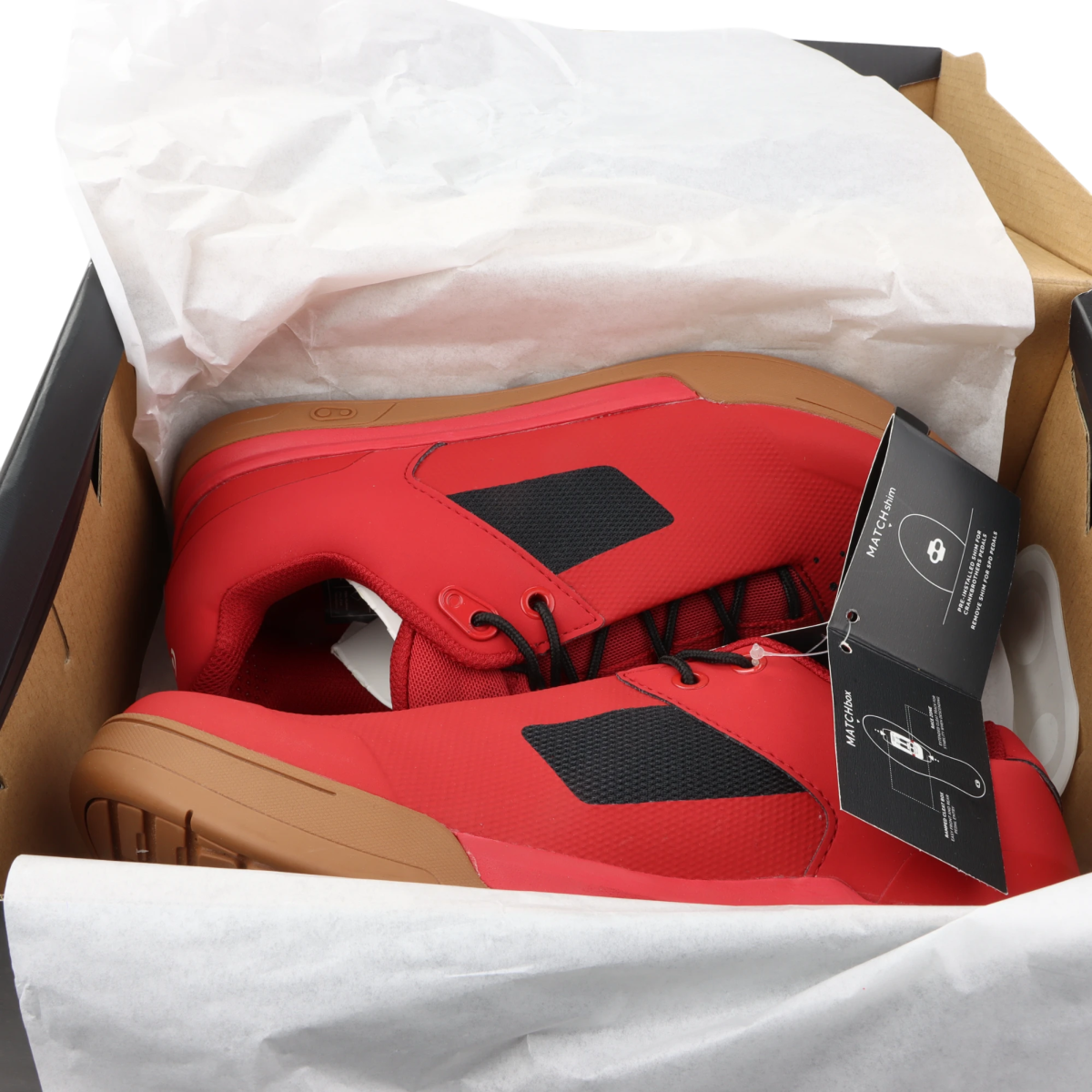 Crankbrothers Mallet Lace Fahrradschuhe Clip - In Rot/Schwarz Größe 37 - RAAAD.de