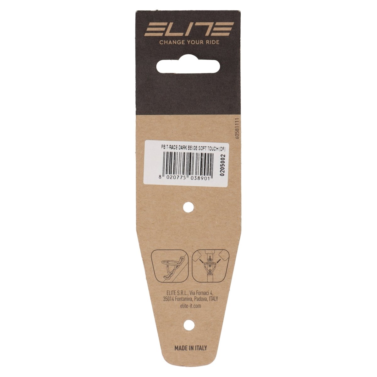 Elite T-Race Soft-Touch Flaschenhalter | Für Behälter mit 74 mm Durchmesser - RAAAD.de