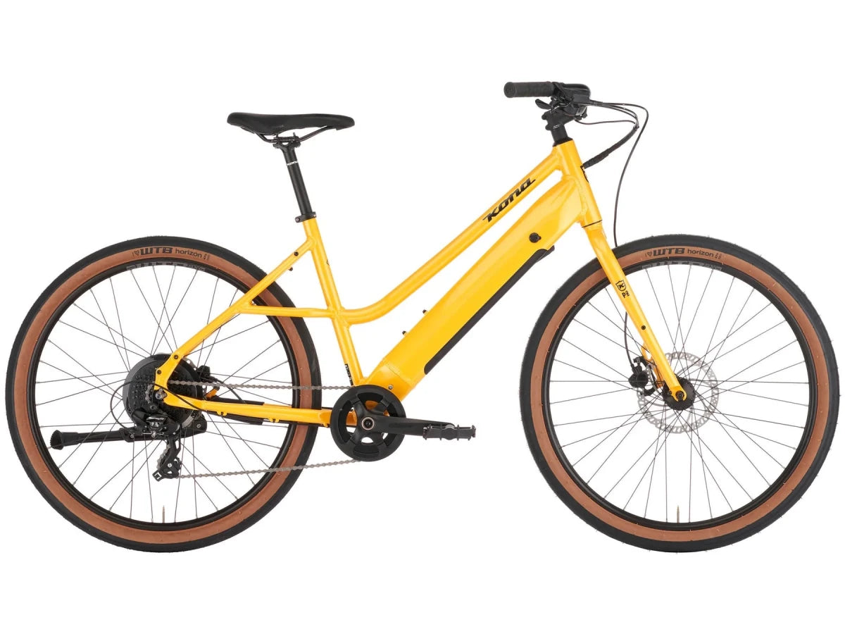 Kona Coco HD E - Bike | Tiefeinsteiger City | 650B | 418Wh | Gelb - RAAAD.de