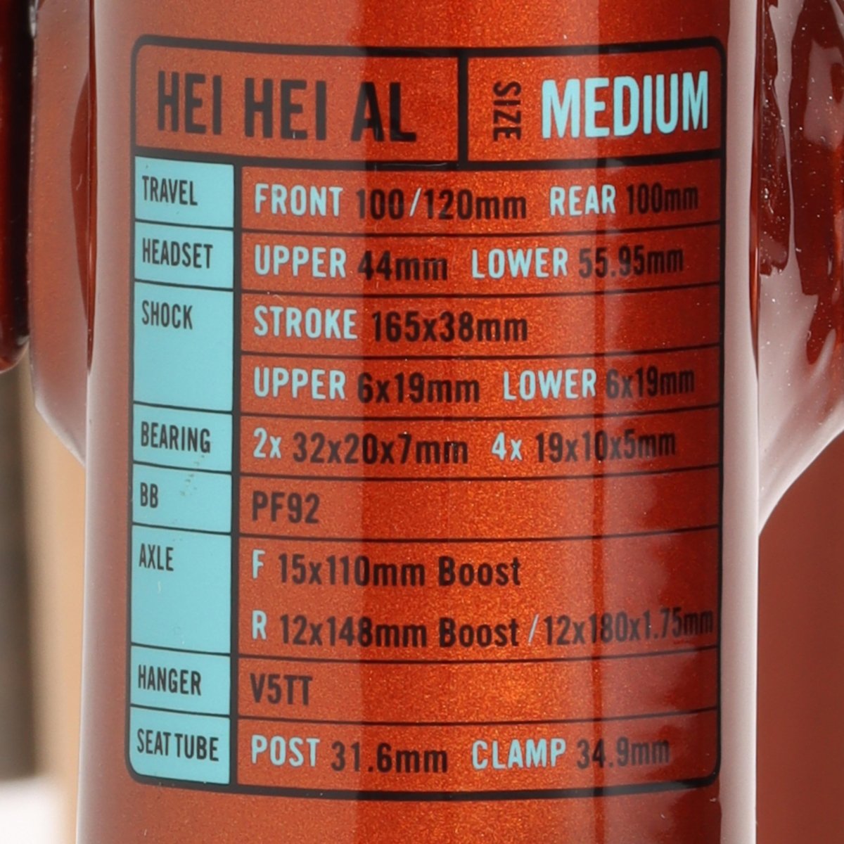 Kona Hei Hei Rahmen 27.5" | Alu | orange - RAAAD.de