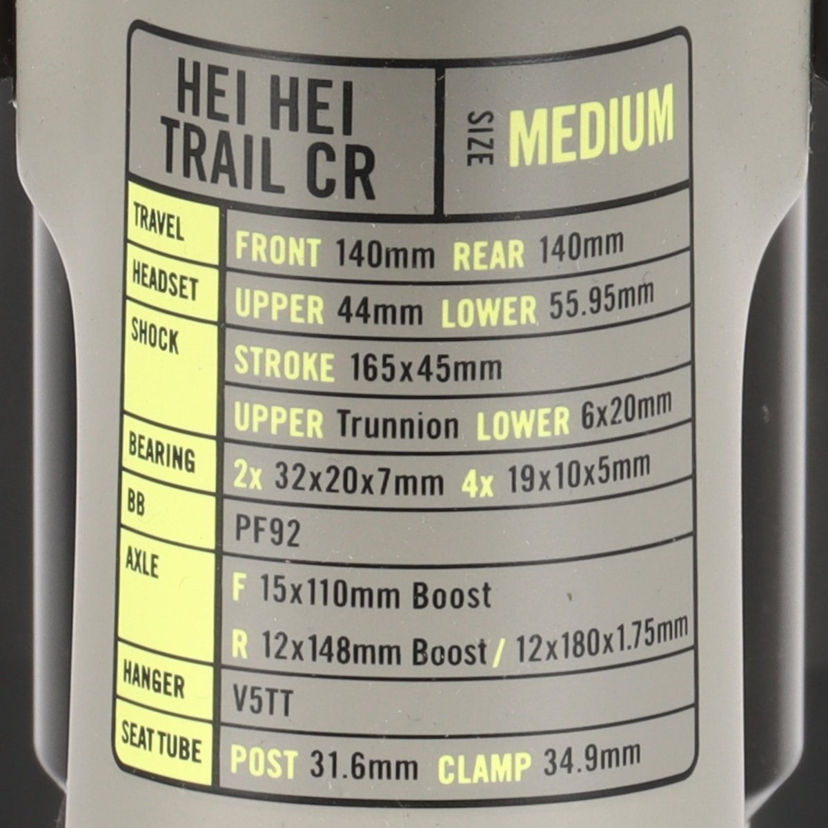 Kona Hei Hei Trail CR | Carbon Rahmenset Trail mit Dämpfer | 27,5" Boost | Größe XL - RAAAD.de