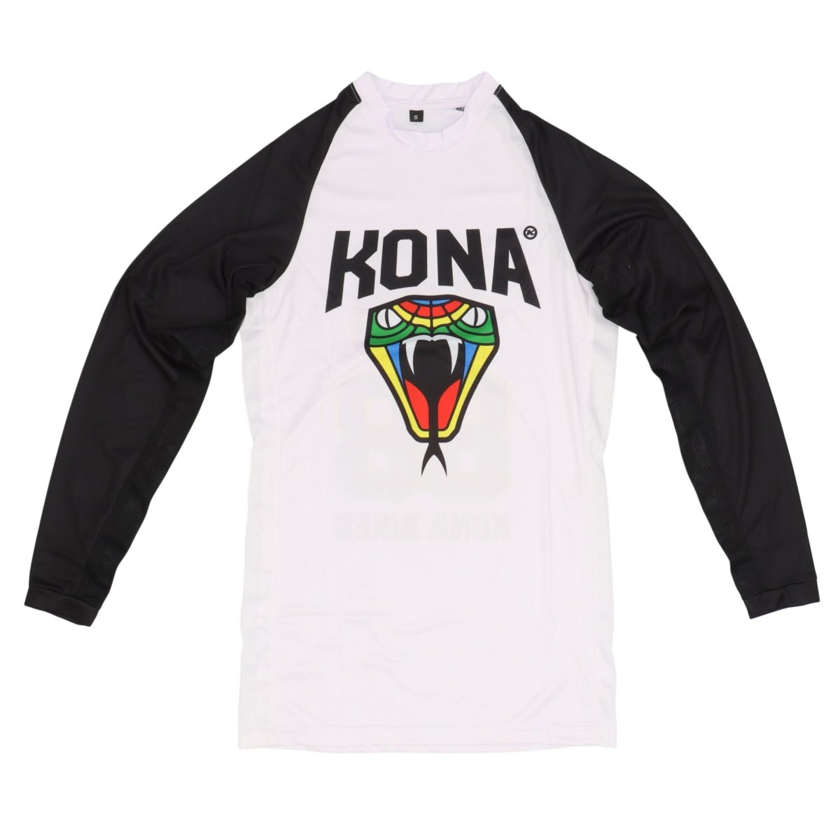 Kona Rainbow Snake | Jersey langarm | weiß - schwarz - RAAAD.de