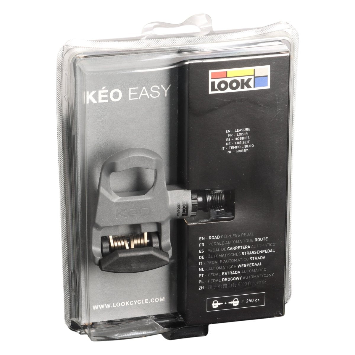 LOOK Keo Easy Pedale grau | Rennrad Klickpedale inkl. Cleats (B - Ware) - RAAAD.de