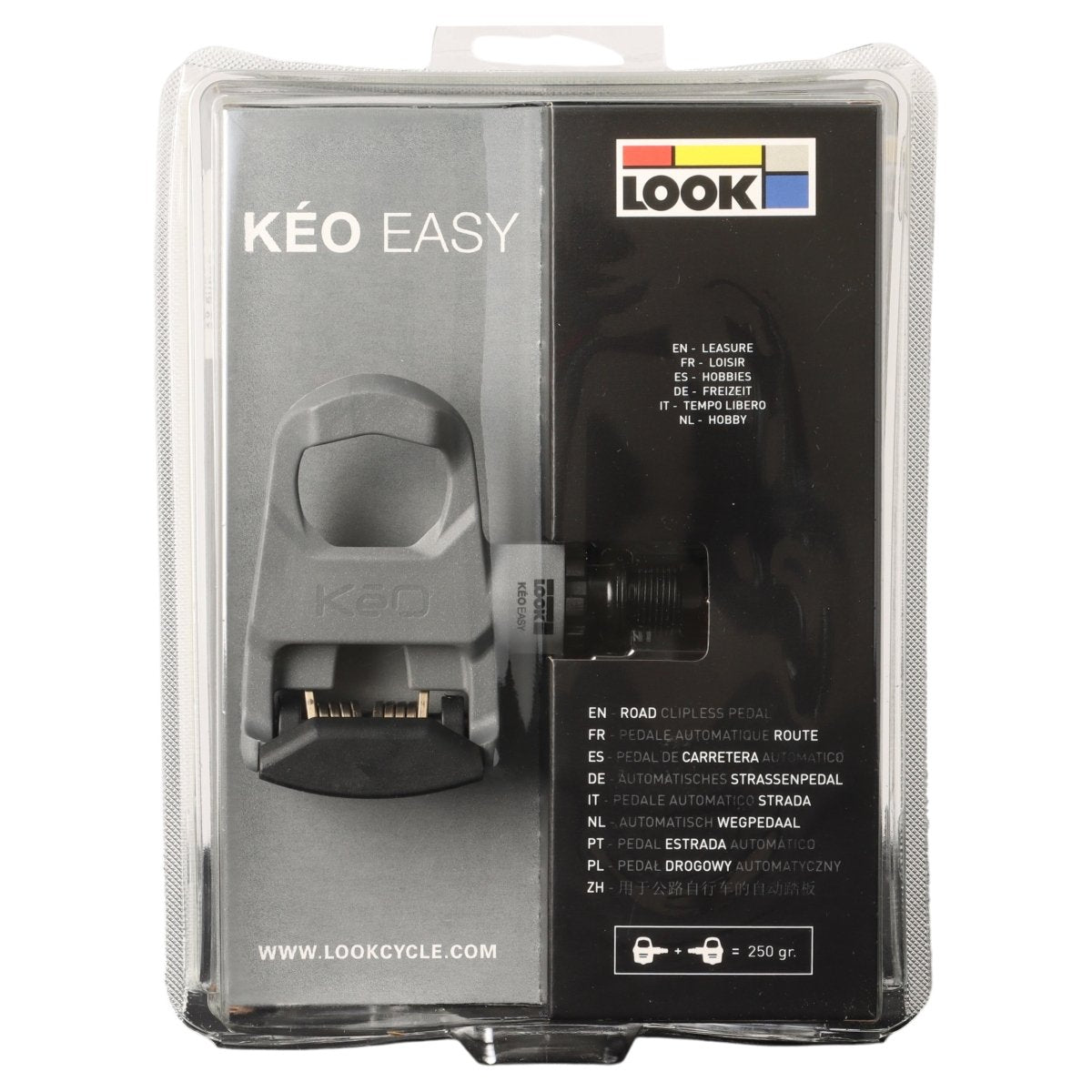LOOK Keo Easy Pedale grau | Rennrad Klickpedale inkl. Cleats (B - Ware) - RAAAD.de