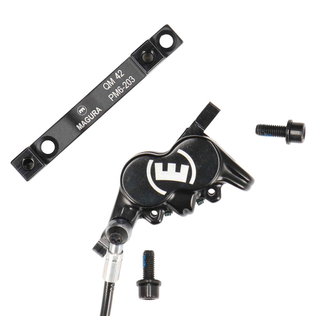 Magura MT5e Schließer Scheibenbremse | 4-Kolben | 870 mm Leitung | Vorderrad | S-Pedelec | QM42 PM6-203 - RAAAD.com