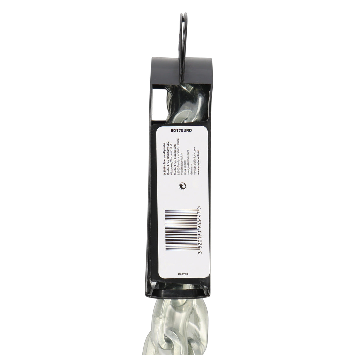 Master Lock 8017 Stahlkette | 8 mm x 1500 mm | Vinylbeschichtet | Sicherheitsklasse 8 - RAAAD.com