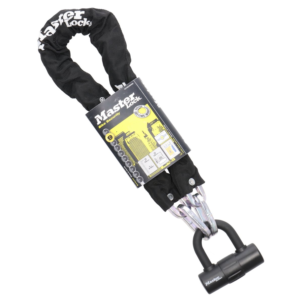 Master Lock 8234 Kettenschloss | 900 mm | 10 mm Stahlkette | Bügelschloss - RAAAD.de