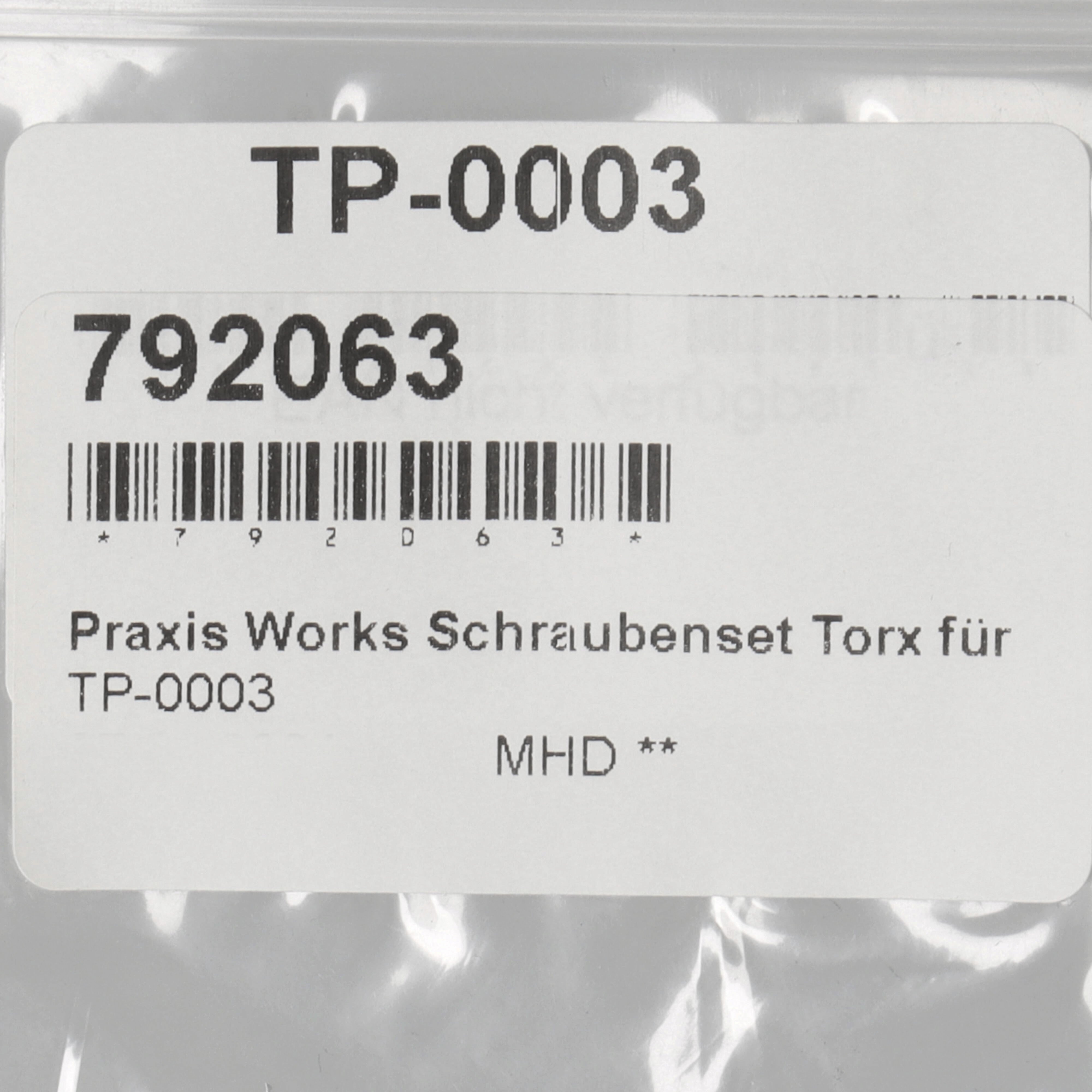 Praxis Direct Mount Torx Schraubenset | 3x T25 | für Spider / Kettenblatt | TP-0003 - RAAAD.com