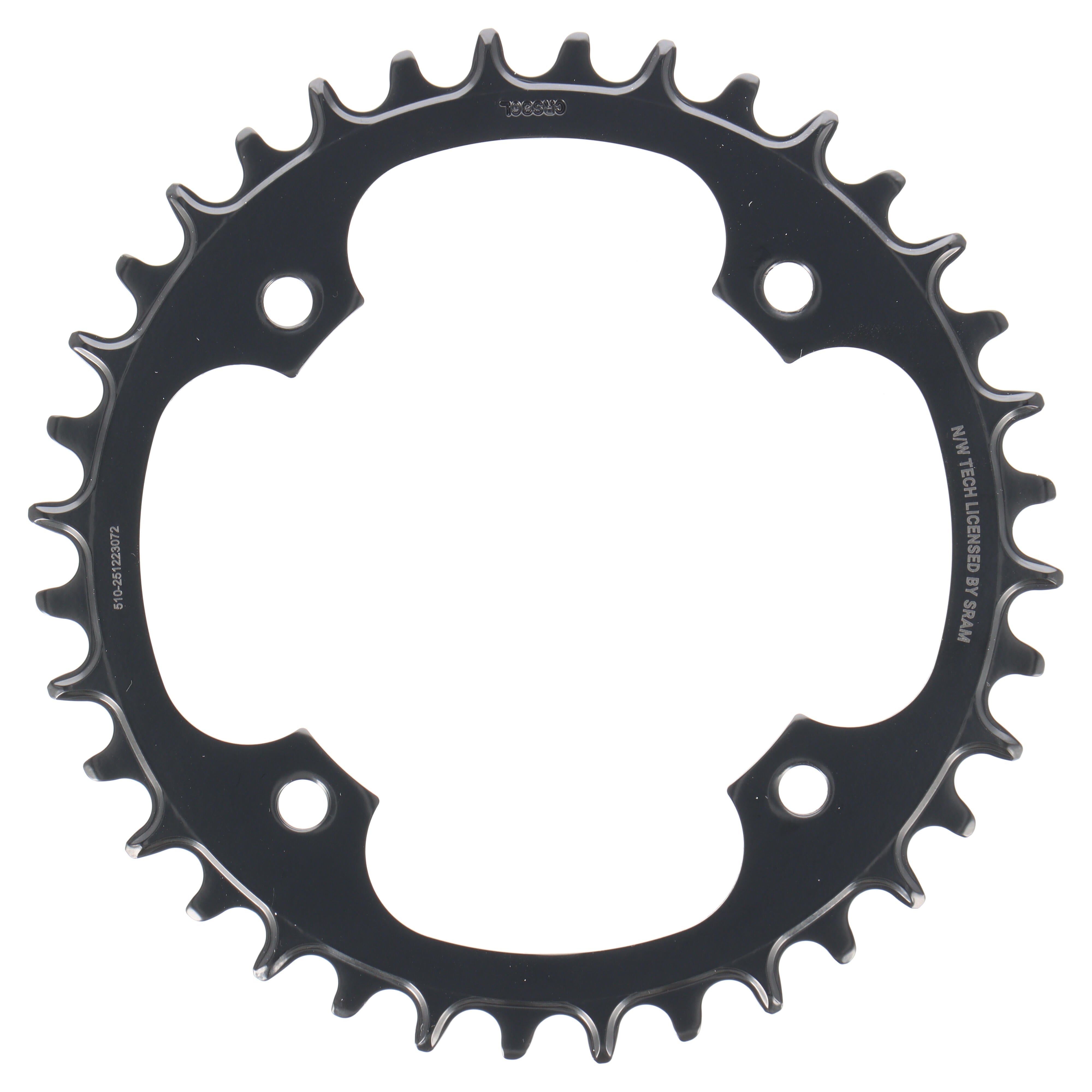 Praxis E-Ring Steel Narrow Wide Kettenblatt | 36 Zähne | 10-/11-/12-fach | 4-Loch 104 mm | M8 - RAAAD.com