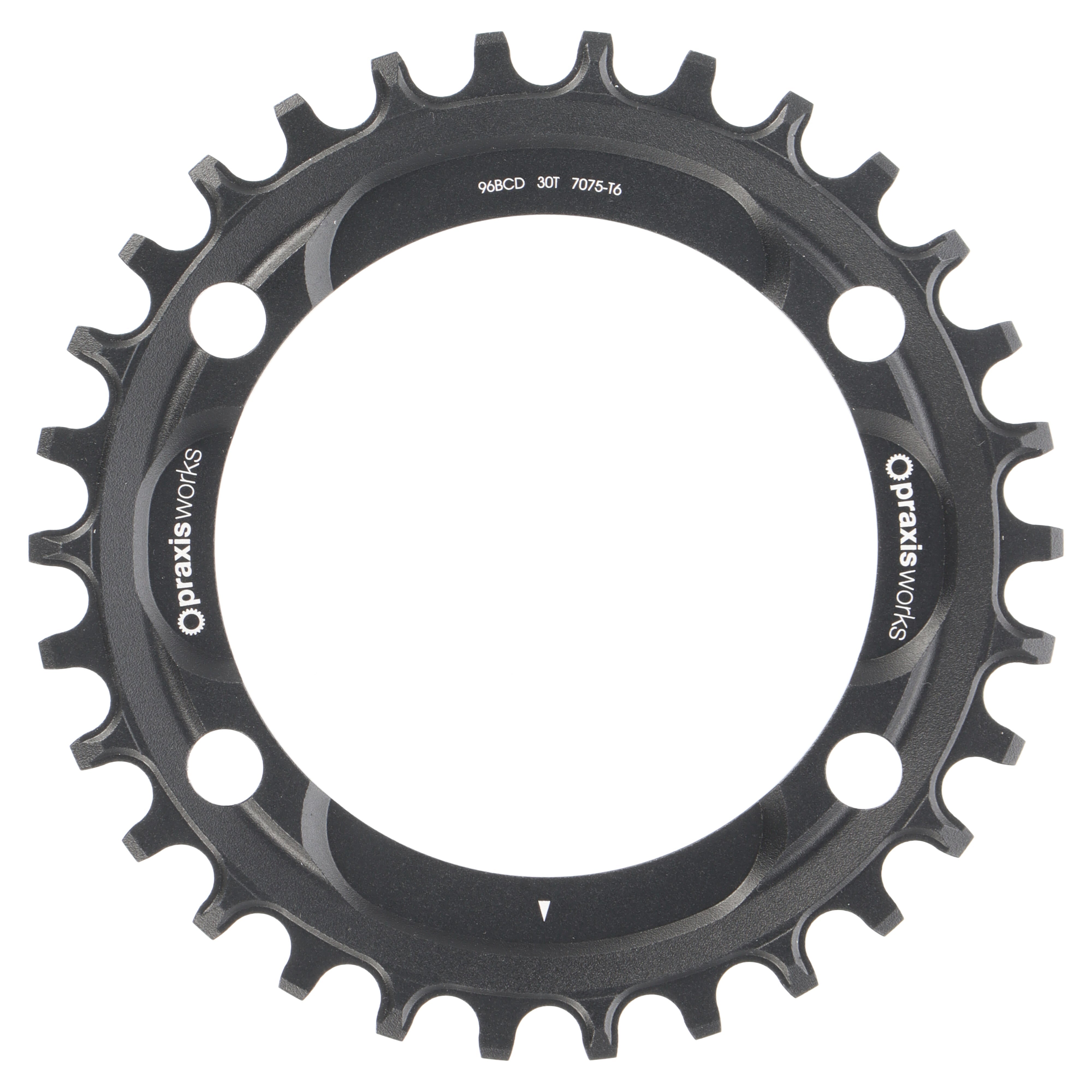 Praxis MTB Narrow Wide Kettenblatt | 30 Zähne | 10-/11-fach | 4-Loch 96 mm | für Shimano XT M8000 / SLX M7000 - RAAAD.com