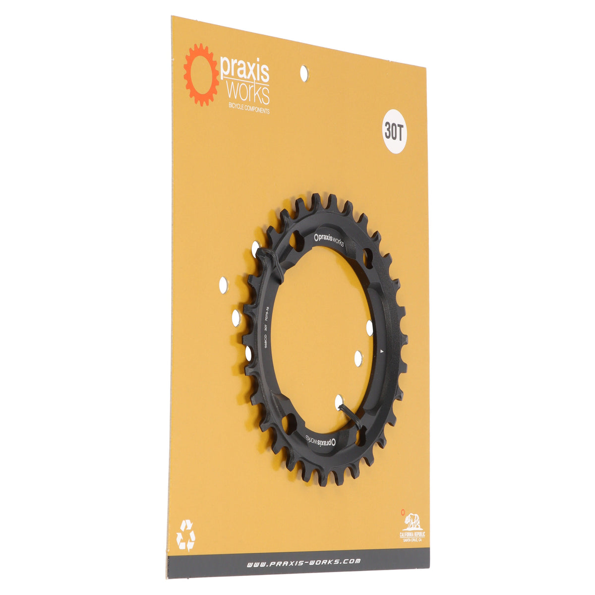 Praxis MTB Narrow Wide Kettenblatt | 30 Zähne | 10-/11-fach | 4-Loch 96 mm | für Shimano XT M8000 / SLX M7000 - RAAAD.com