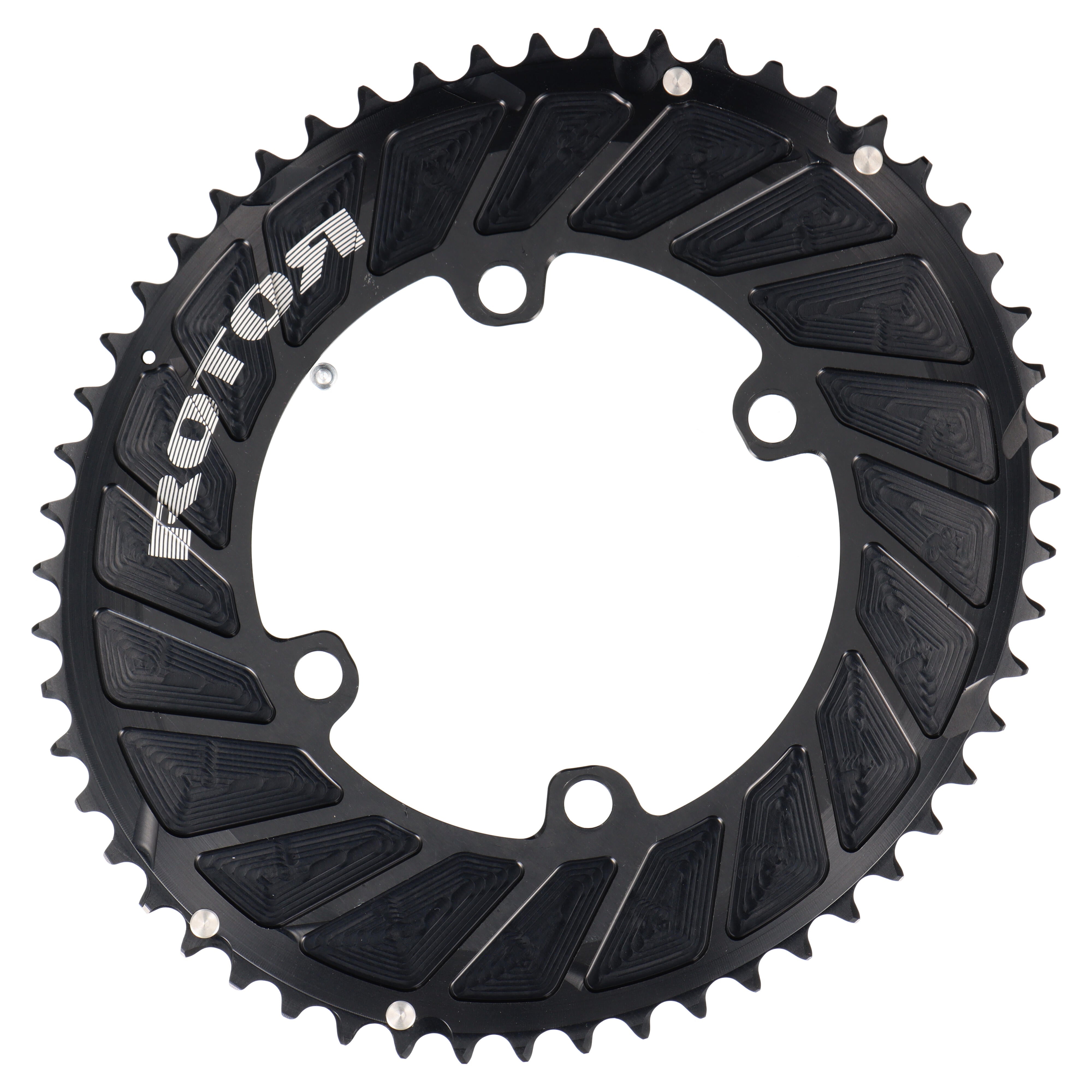 ROTOR Aero Q-Rings Kettenblatt 53T | BCD 110x4 | Außenblatt für 39T Innenblatt | oval - RAAAD.com