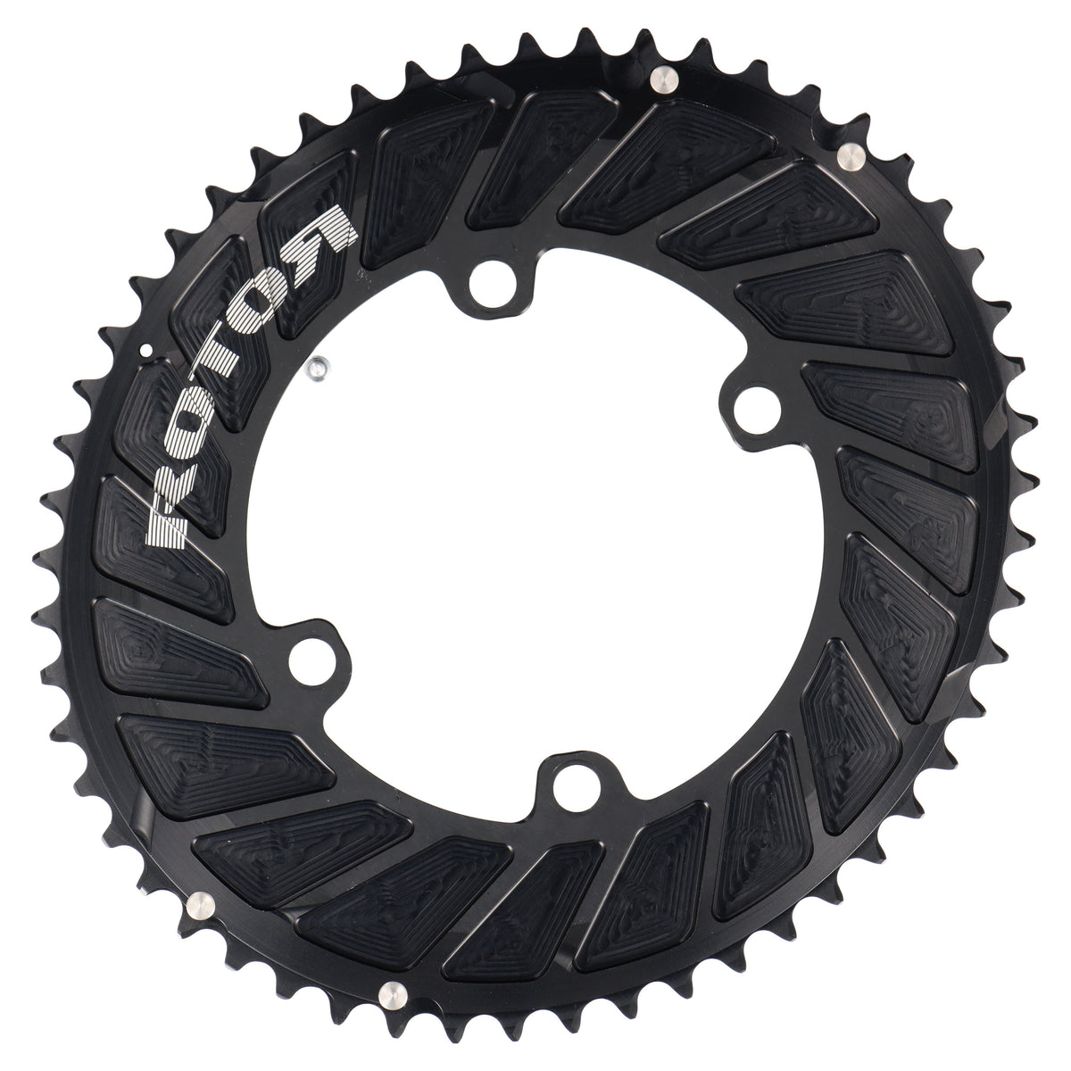 ROTOR Aero Q-Rings Kettenblatt 53T | BCD 110x4 | Außenblatt für 39T Innenblatt | oval - RAAAD.com