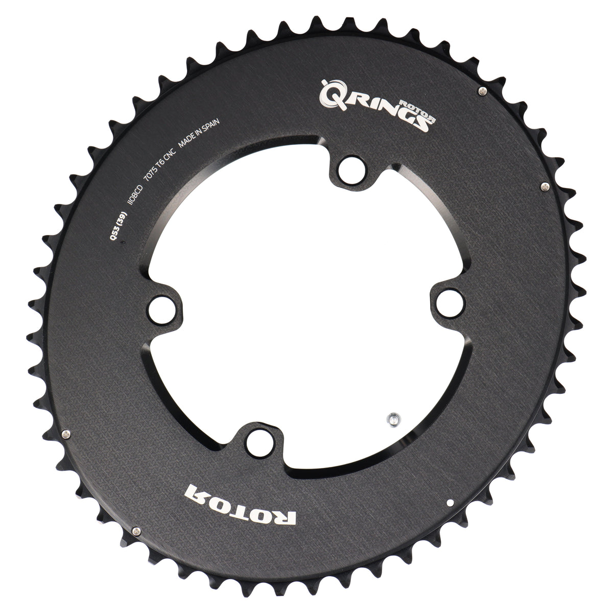 ROTOR Aero Q-Rings Kettenblatt 53T | BCD 110x4 | Außenblatt für 39T Innenblatt | oval - RAAAD.com