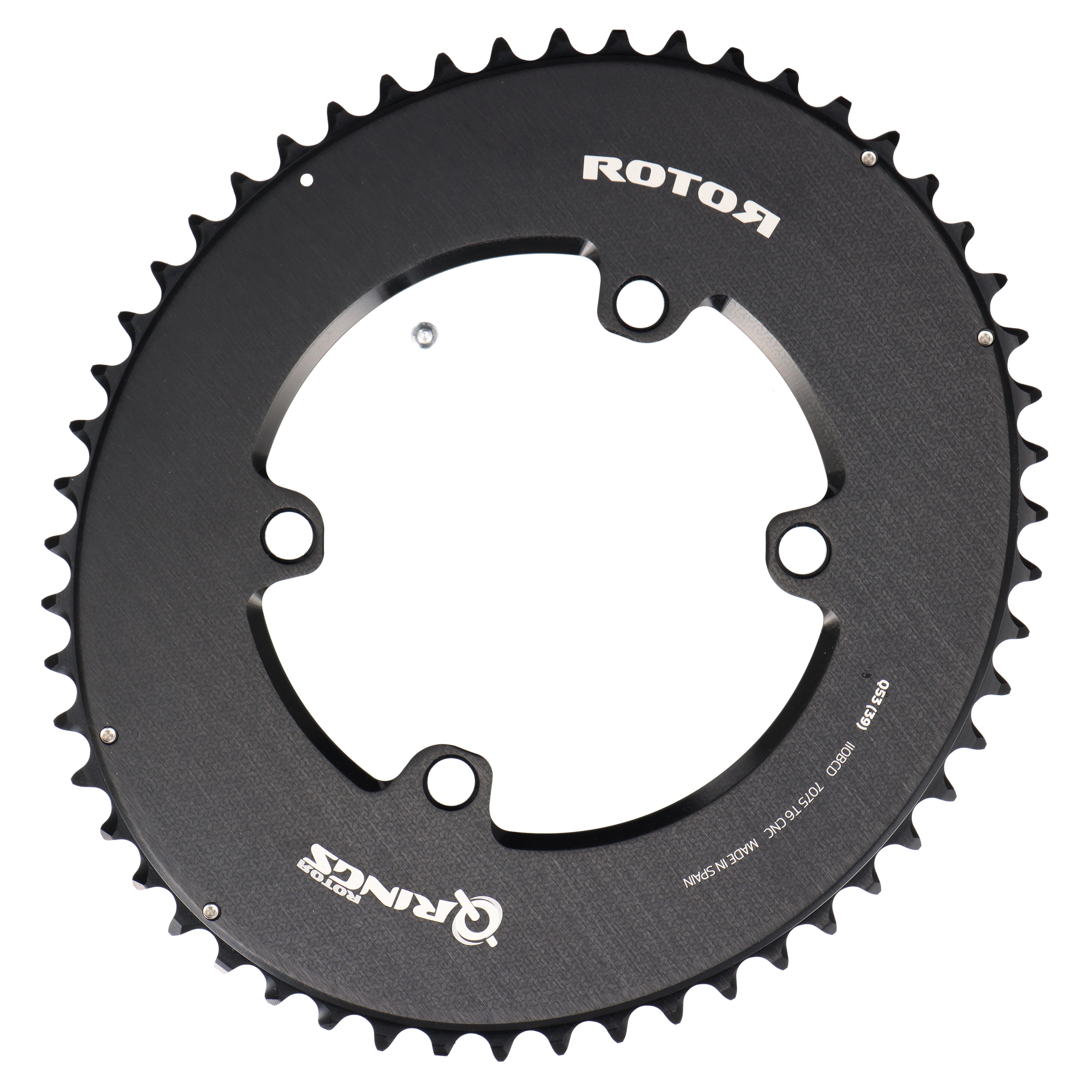 ROTOR Aero Q-Rings Kettenblatt 53T | BCD 110x4 | Außenblatt für 39T Innenblatt | oval - RAAAD.com