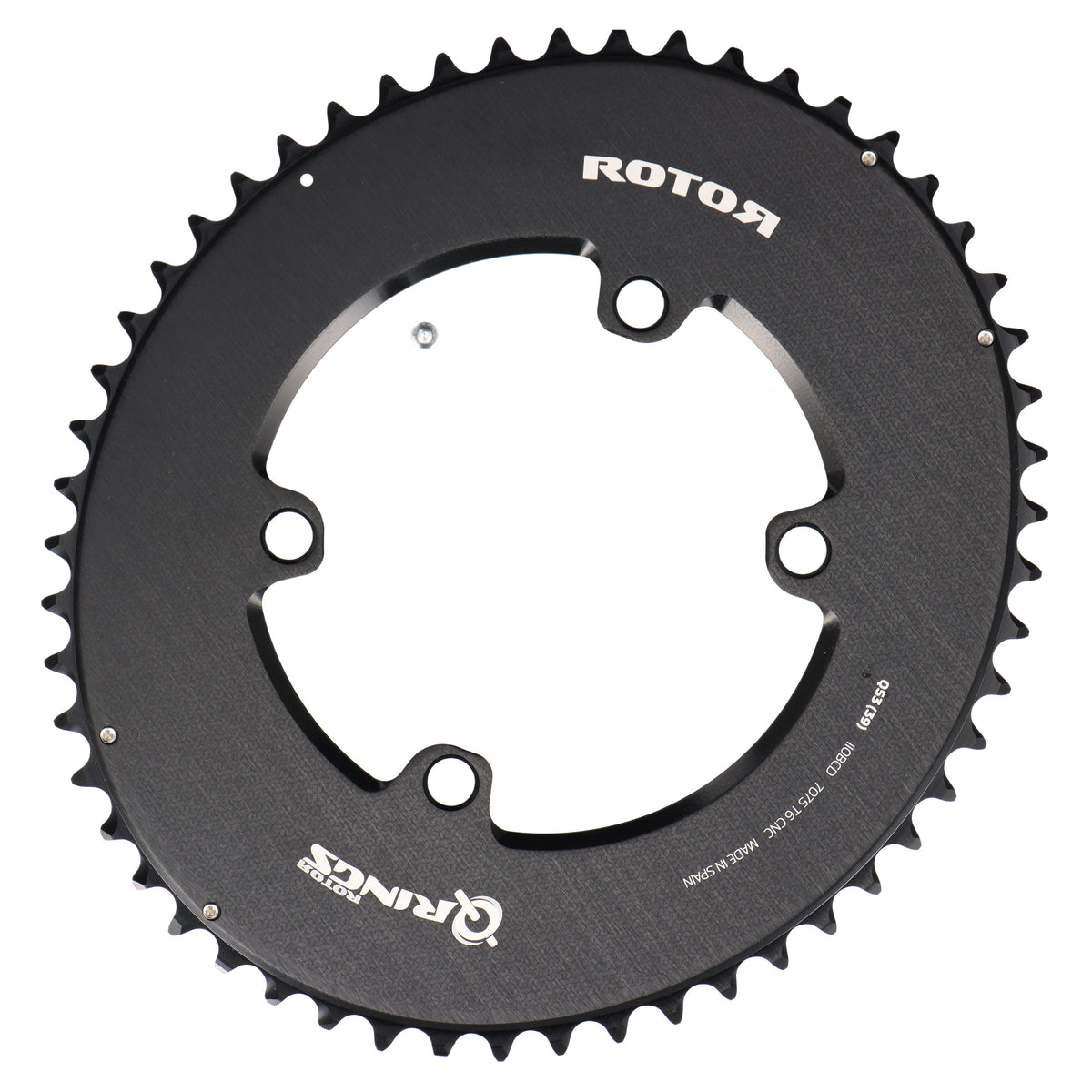 ROTOR Aero Q-Rings Kettenblatt 53T | BCD 110x4 | Außenblatt für 39T Innenblatt | oval - RAAAD.com