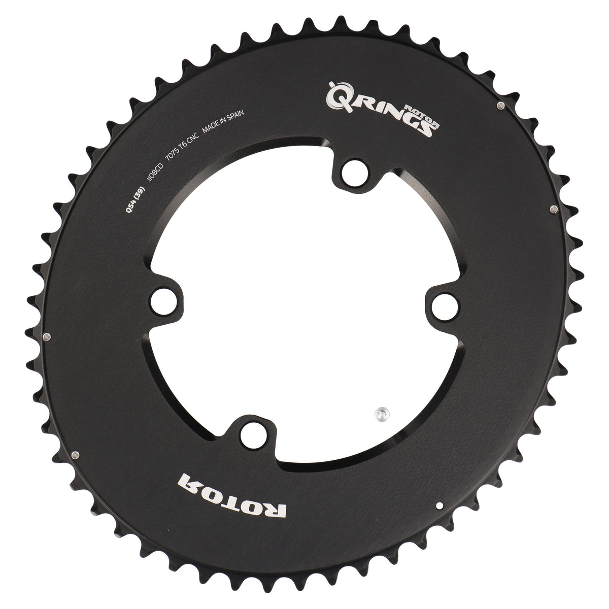ROTOR Aero Q-Rings Kettenblatt 54T | BCD 110x4 | Außenblatt für 39T Innenblatt | oval - RAAAD.com