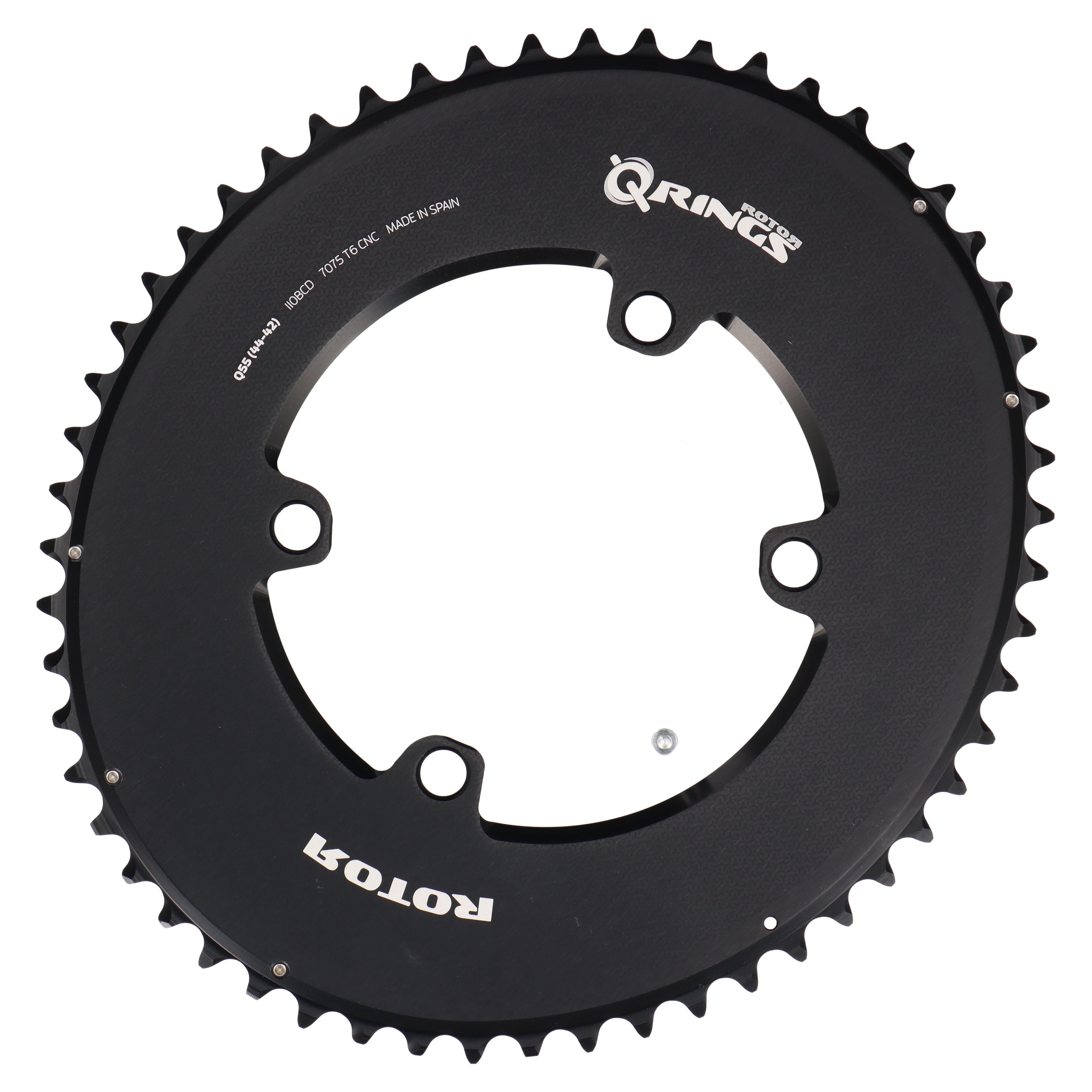 ROTOR Aero Q-Rings Kettenblatt 55T | BCD 110x4 | Außenblatt für 42/44T Innenblatt | oval - RAAAD.com