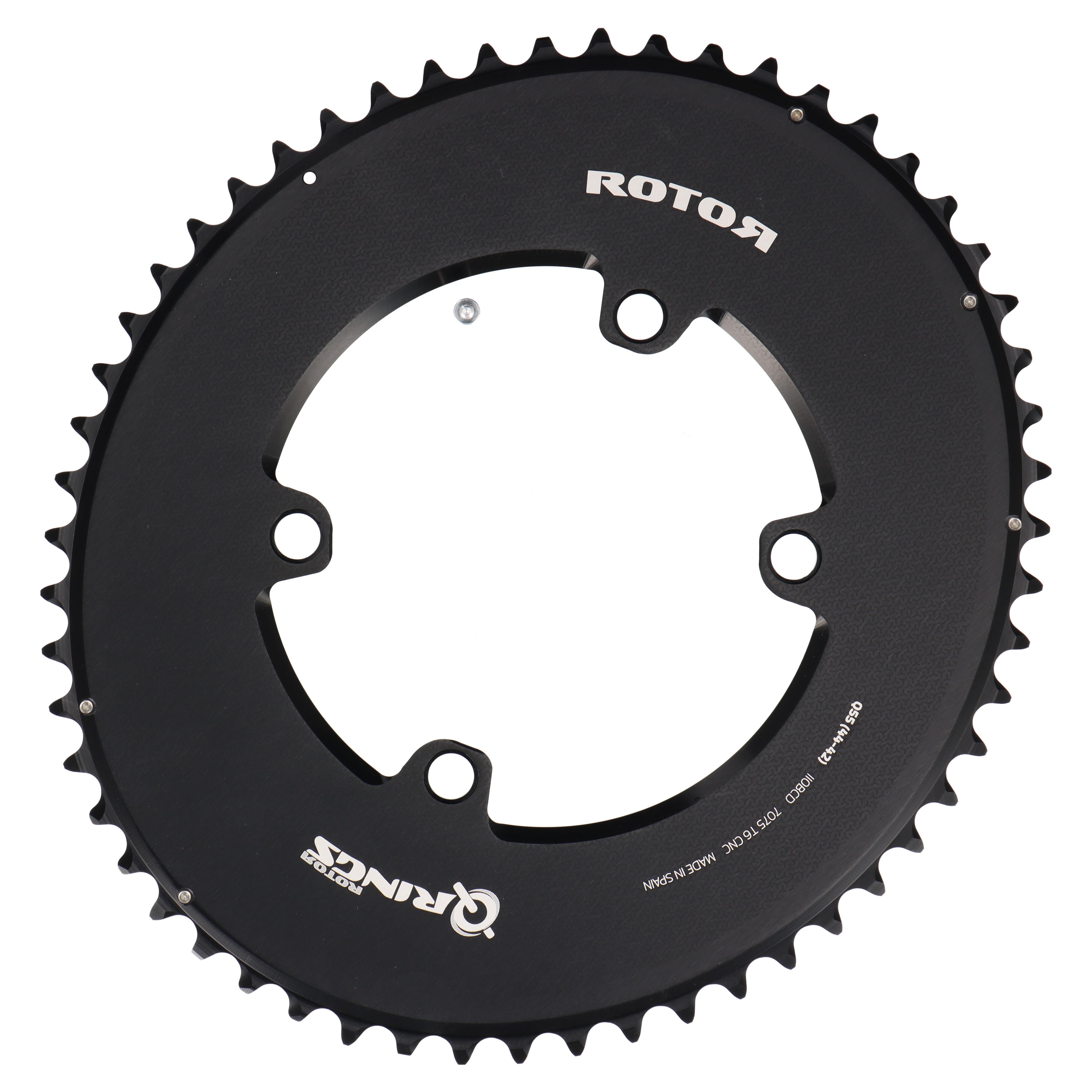 ROTOR Aero Q-Rings Kettenblatt 55T | BCD 110x4 | Außenblatt für 42/44T Innenblatt | oval - RAAAD.com