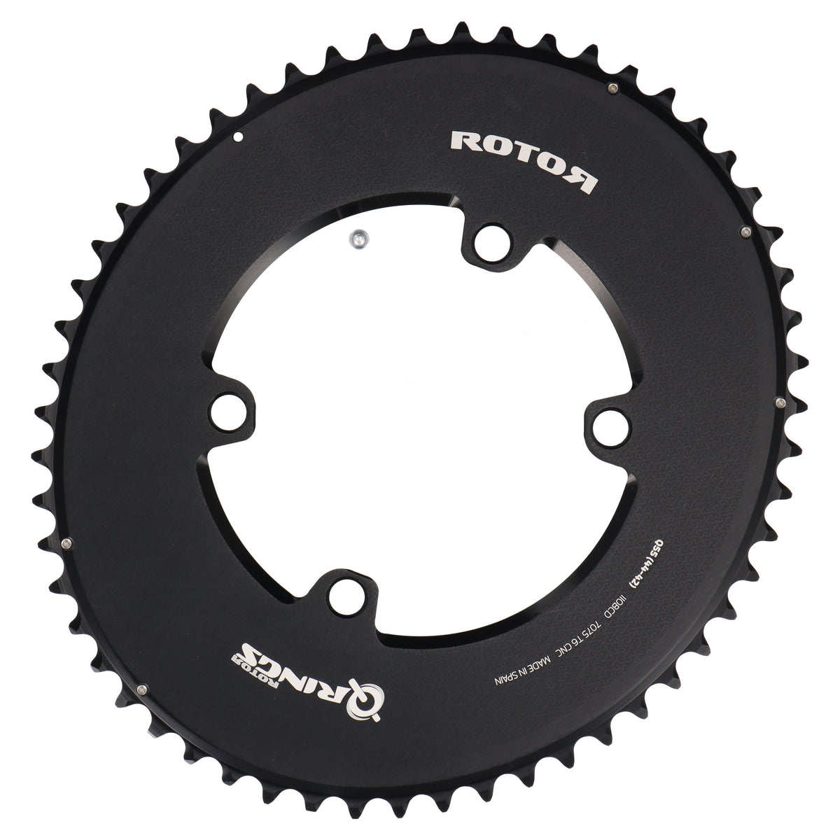 ROTOR Aero Q-Rings Kettenblatt 55T | BCD 110x4 | Außenblatt für 42/44T Innenblatt | oval - RAAAD.com