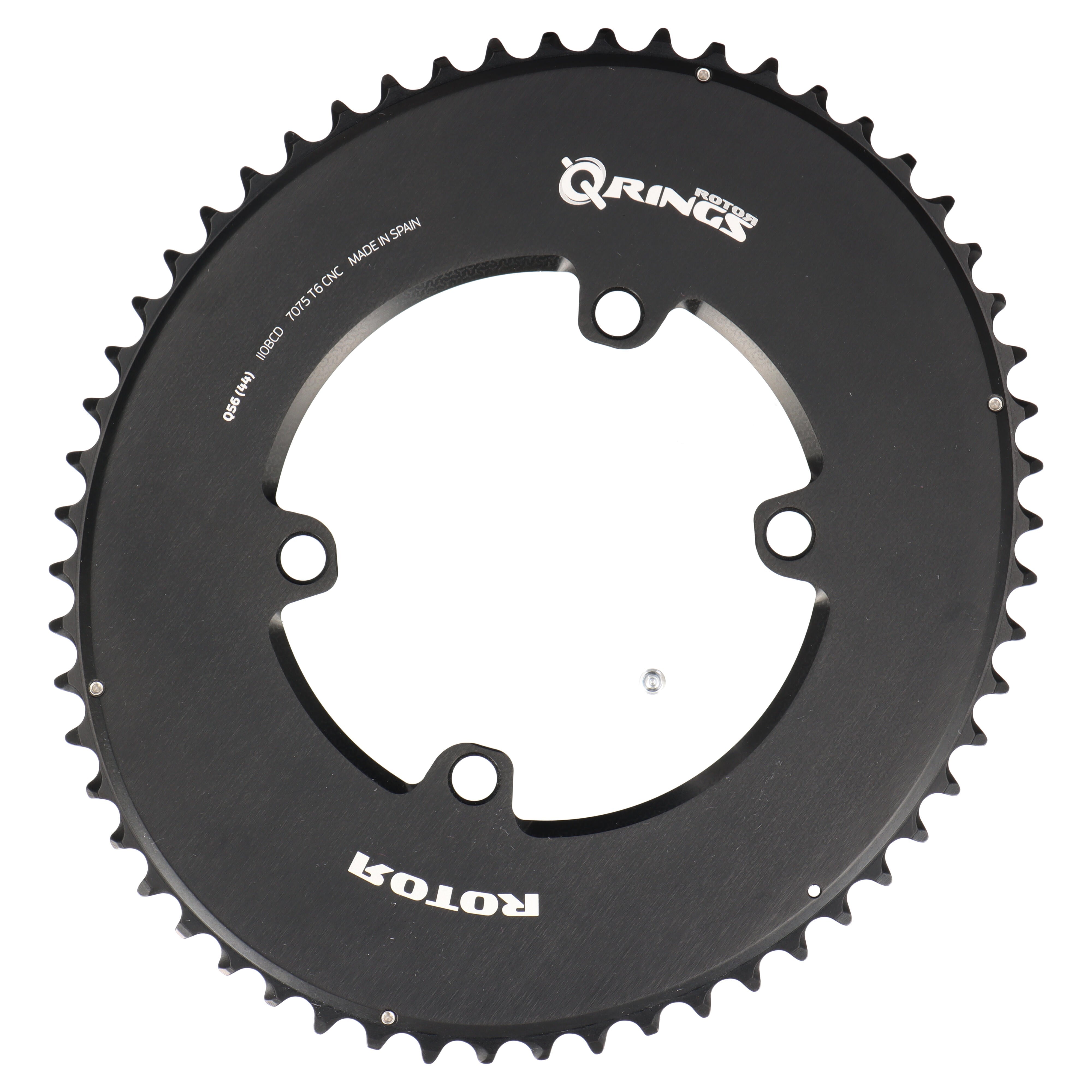 ROTOR Aero Q-Rings Kettenblatt 56T | BCD 110x4 | Außenblatt für 44T Innenblatt | oval - RAAAD.com