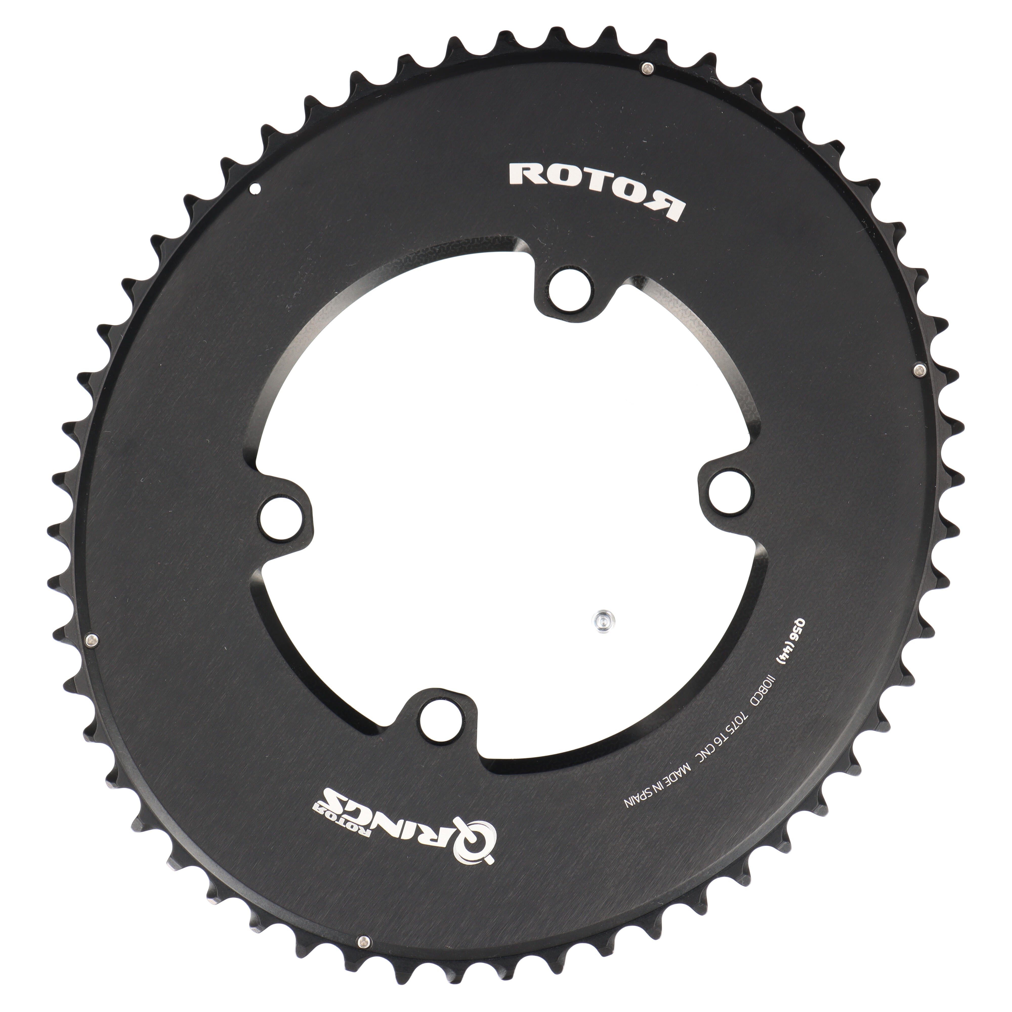 ROTOR Aero Q-Rings Kettenblatt 56T | BCD 110x4 | Außenblatt für 44T Innenblatt | oval - RAAAD.com