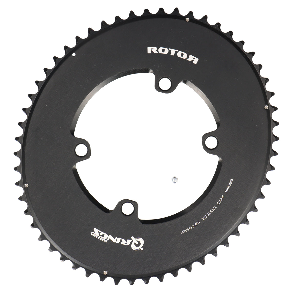 ROTOR Aero Q-Rings Kettenblatt 56T | BCD 110x4 | Außenblatt für 44T Innenblatt | oval - RAAAD.com