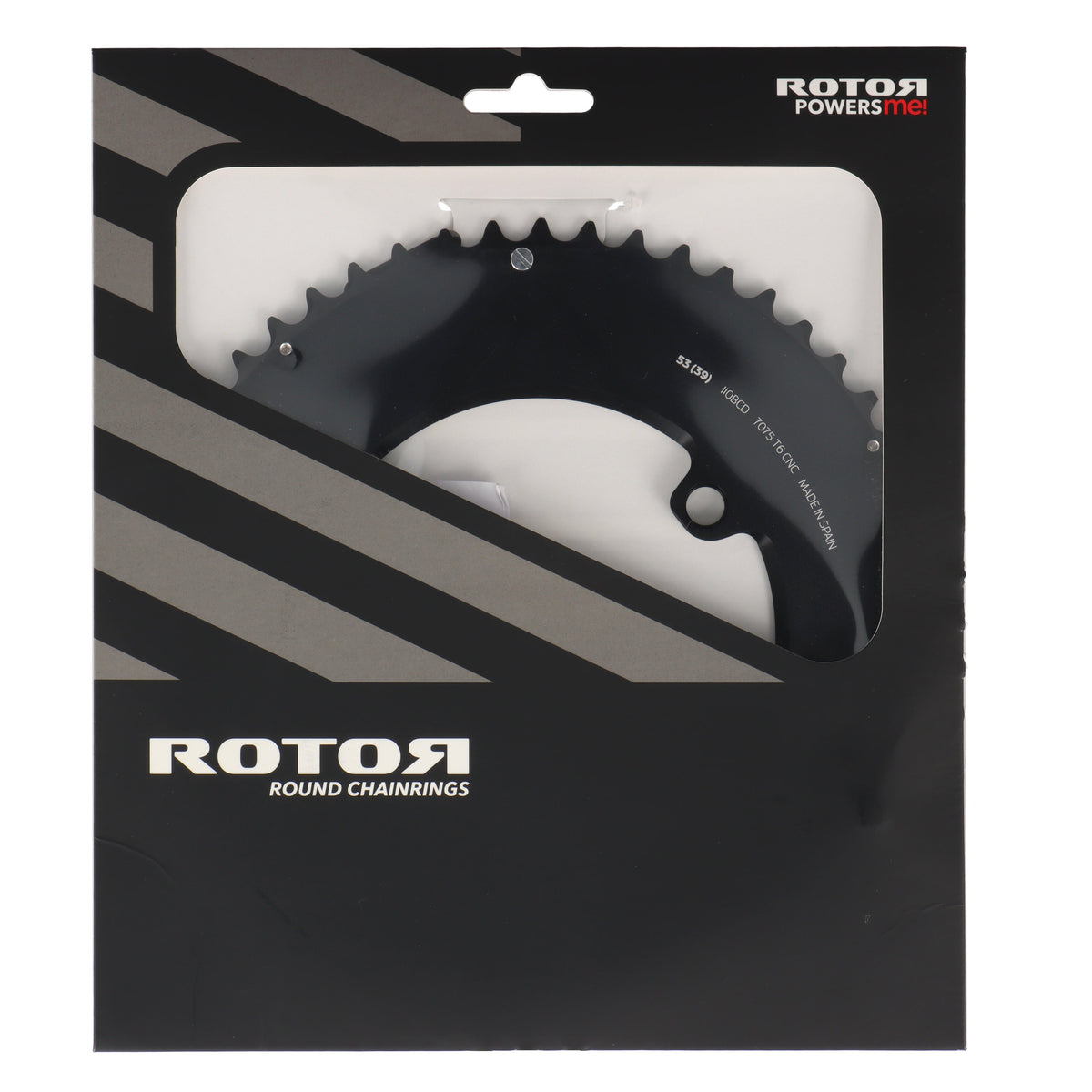 ROTOR Aero Round Ring Kettenblatt 53T | BCD 110x4 | Außenblatt für 39T Innenblatt | rund - RAAAD.com