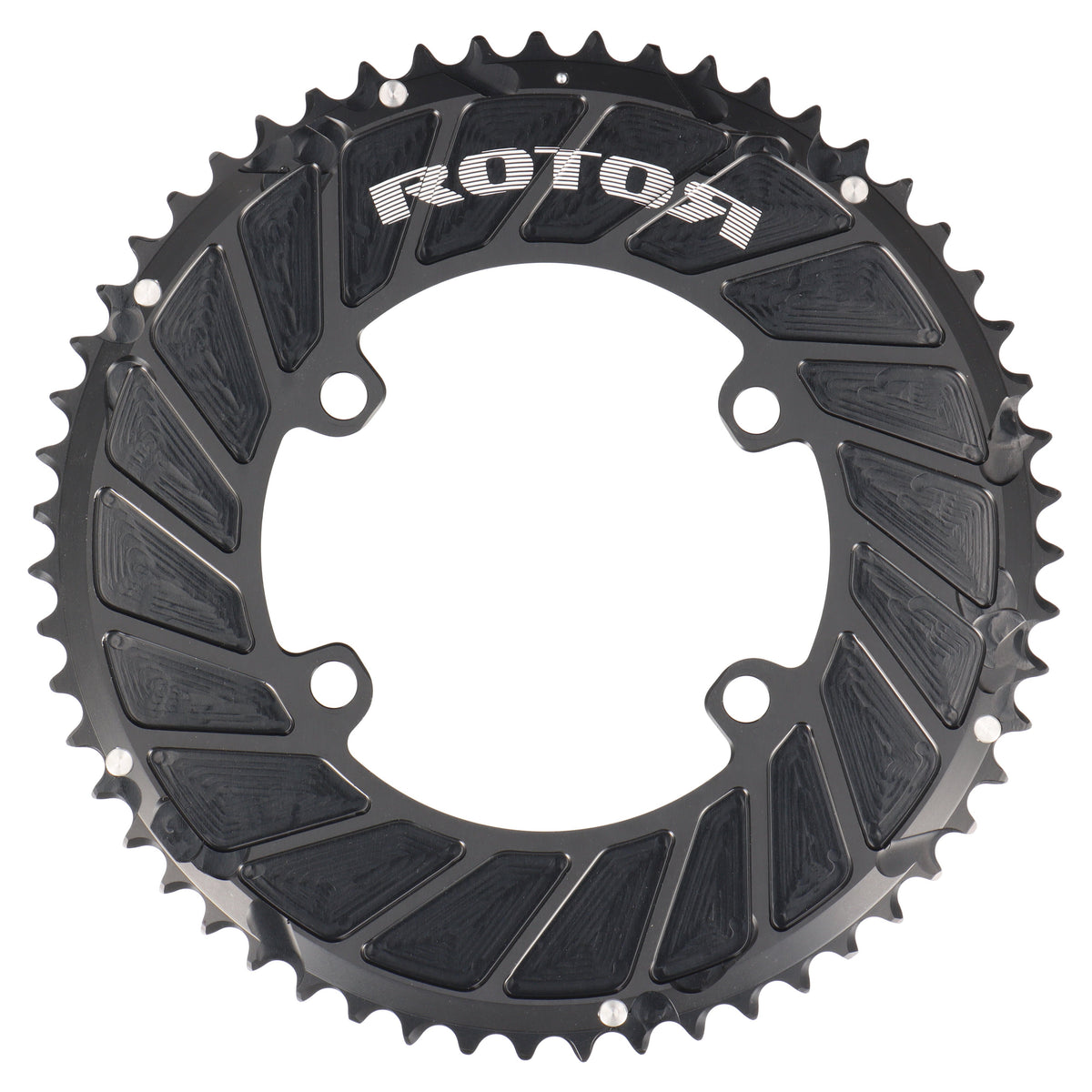 ROTOR Aero Round Ring Kettenblatt 55T | BCD 110x4 | Außenblatt für 42/44T Innenblatt | rund - RAAAD.com