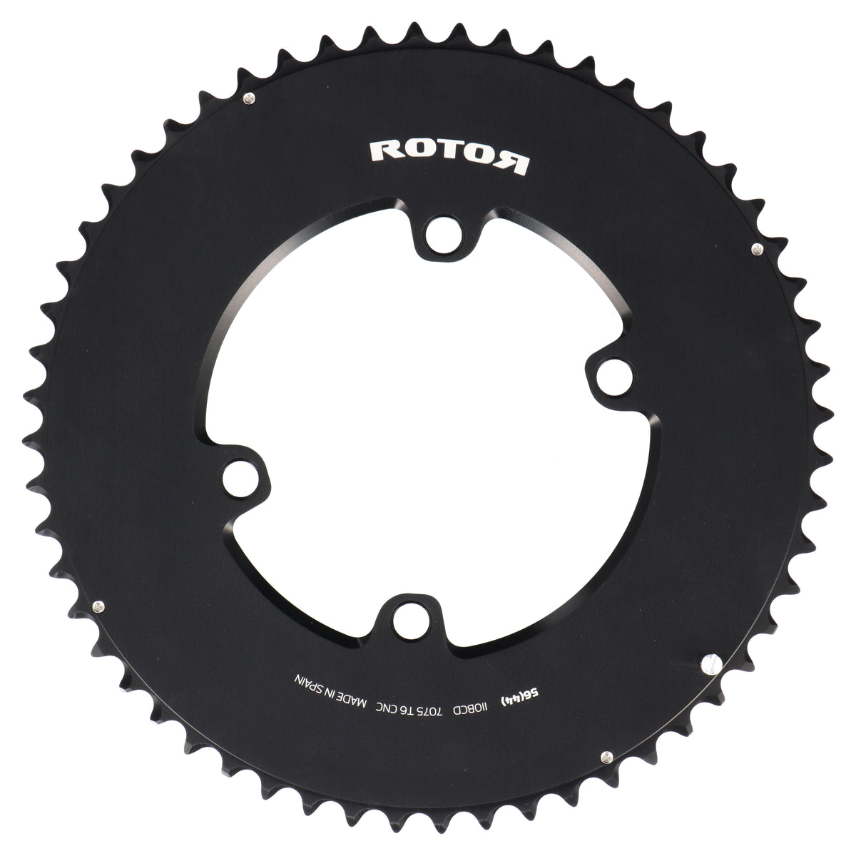 ROTOR Aero Round Ring Kettenblatt 56T | BCD 110x4 | Außenblatt für 44T Innenblatt | rund - RAAAD.com