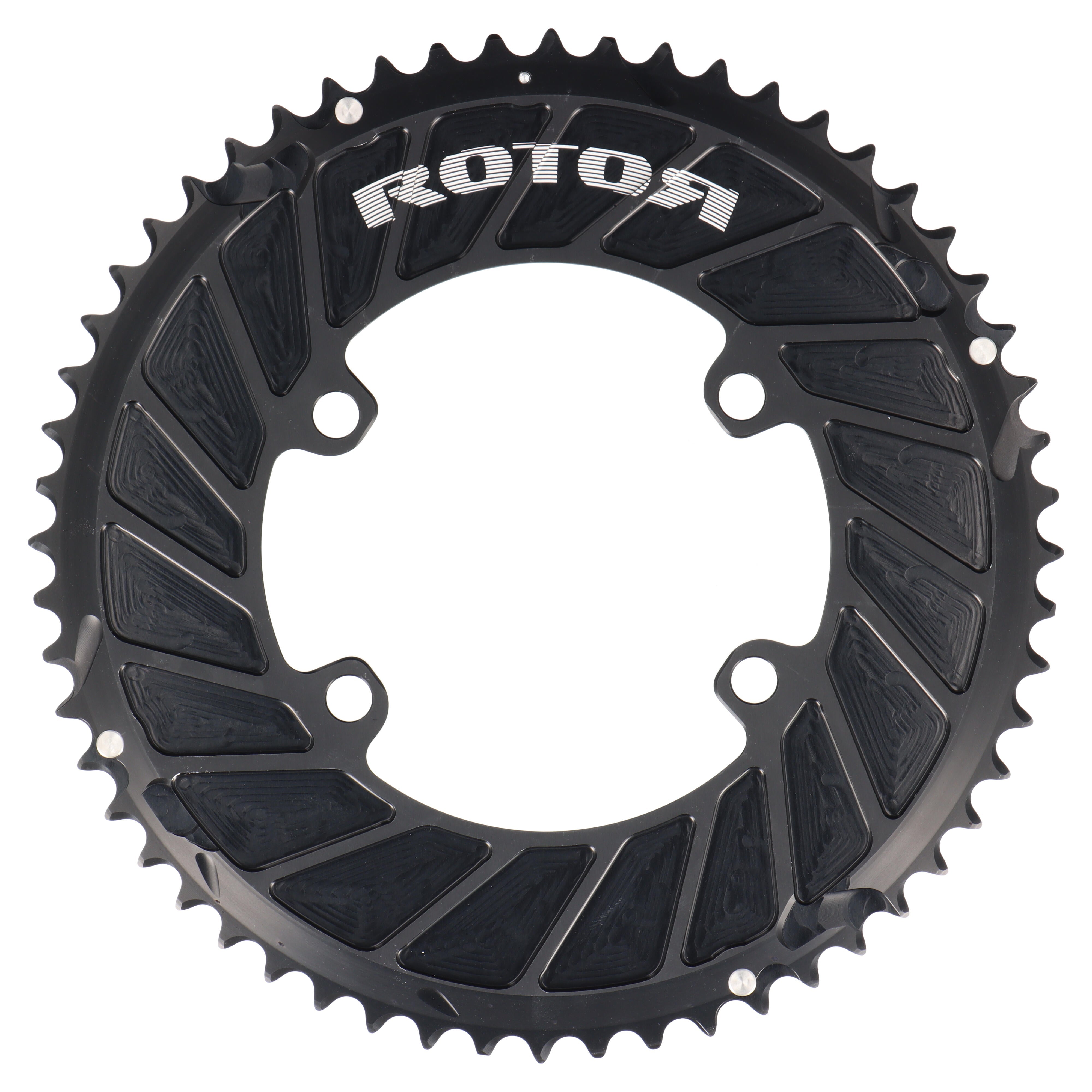 ROTOR Aero Round Ring Kettenblatt 56T | BCD 110x4 | Außenblatt für 44T Innenblatt | rund - RAAAD.com