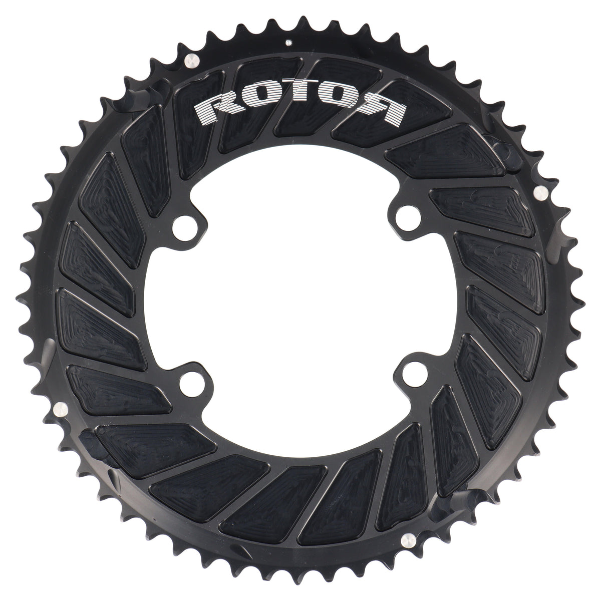 ROTOR Aero Round Ring Kettenblatt 56T | BCD 110x4 | Außenblatt für 44T Innenblatt | rund - RAAAD.com
