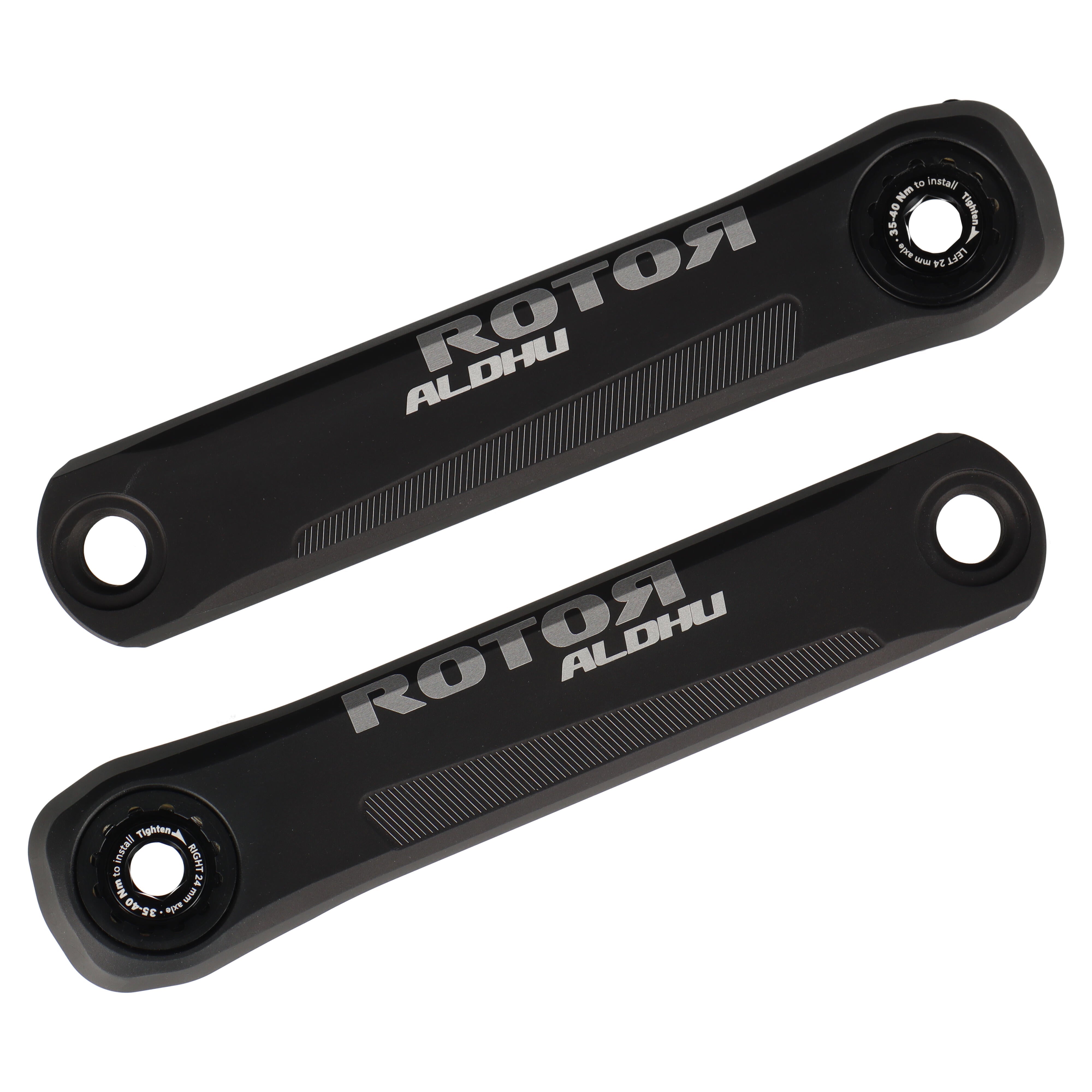 ROTOR ALDHU24 Kurbelarme | 165 mm | 24 mm Achssystem | CNC Aluminium | Road / Gravel - RAAAD.com