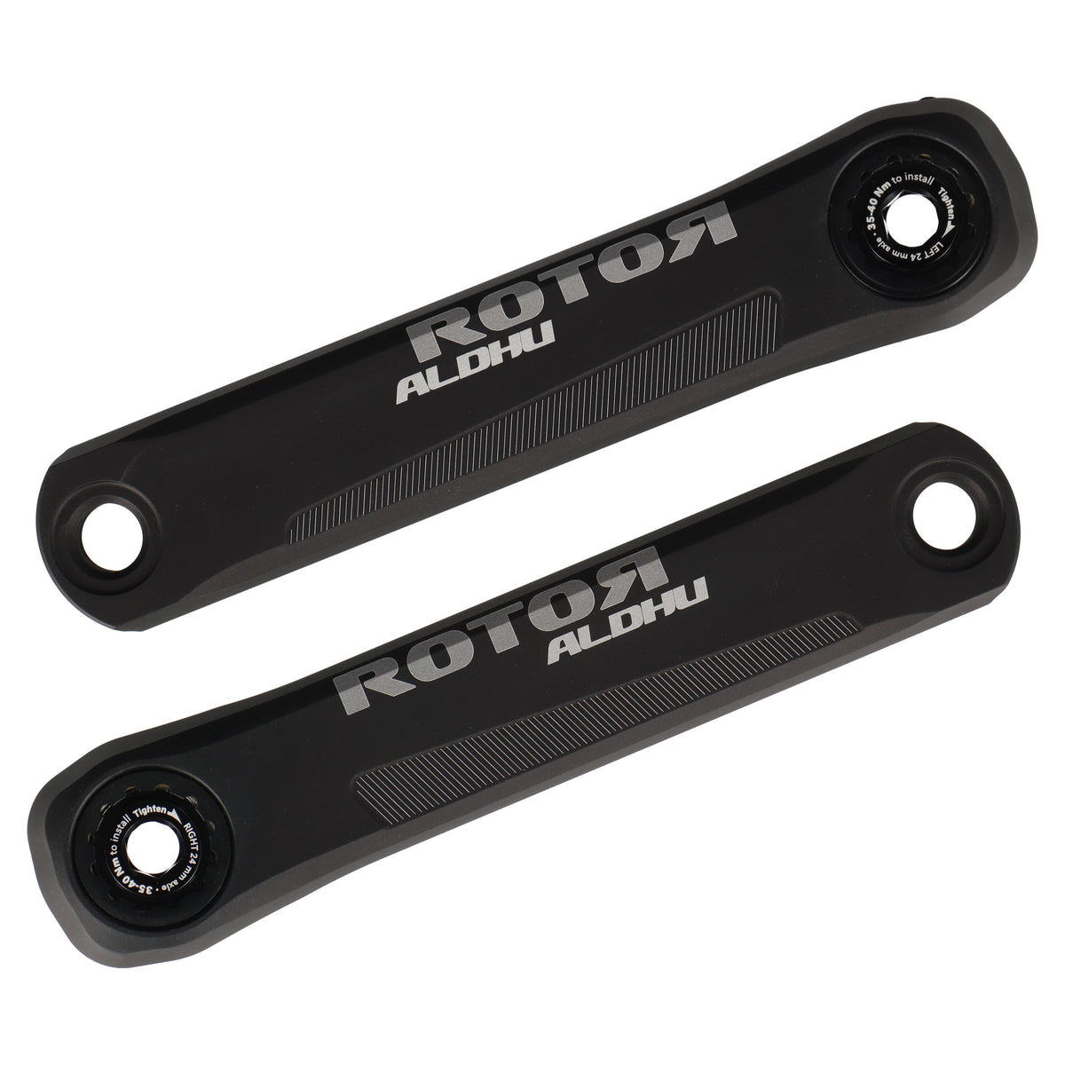ROTOR ALDHU24 Kurbelarme | 165 mm | 24 mm Achssystem | CNC Aluminium | Road / Gravel - RAAAD.com