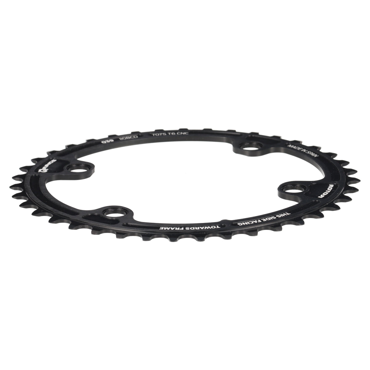 ROTOR Q-Rings Kettenblatt 39T | BCD 110x4 | Innenblatt für 53T Außenblatt | oval - RAAAD.com