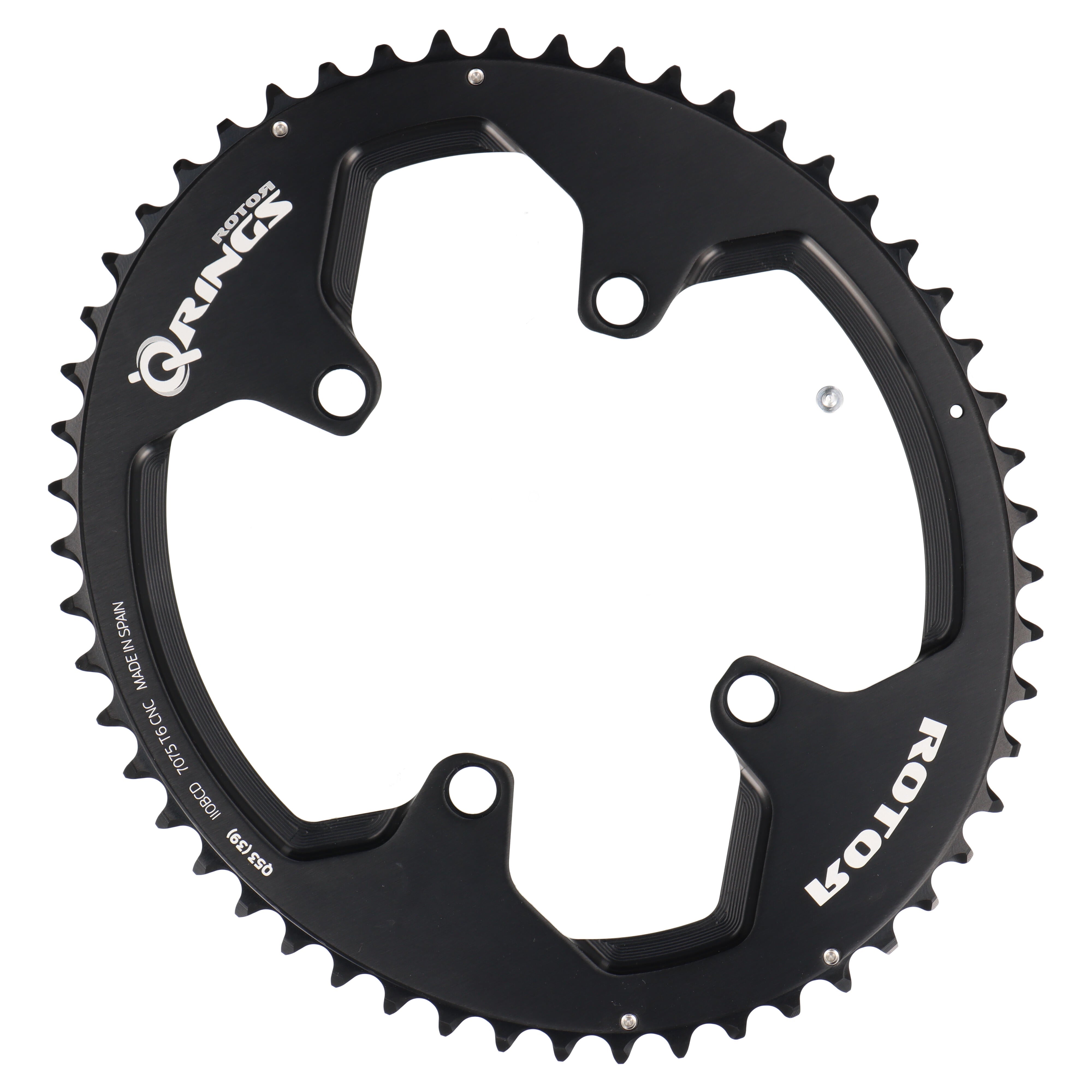ROTOR Q-Rings Kettenblatt 53T | BCD 110x4 | Außenblatt für 39T Innenblatt | oval - RAAAD.com