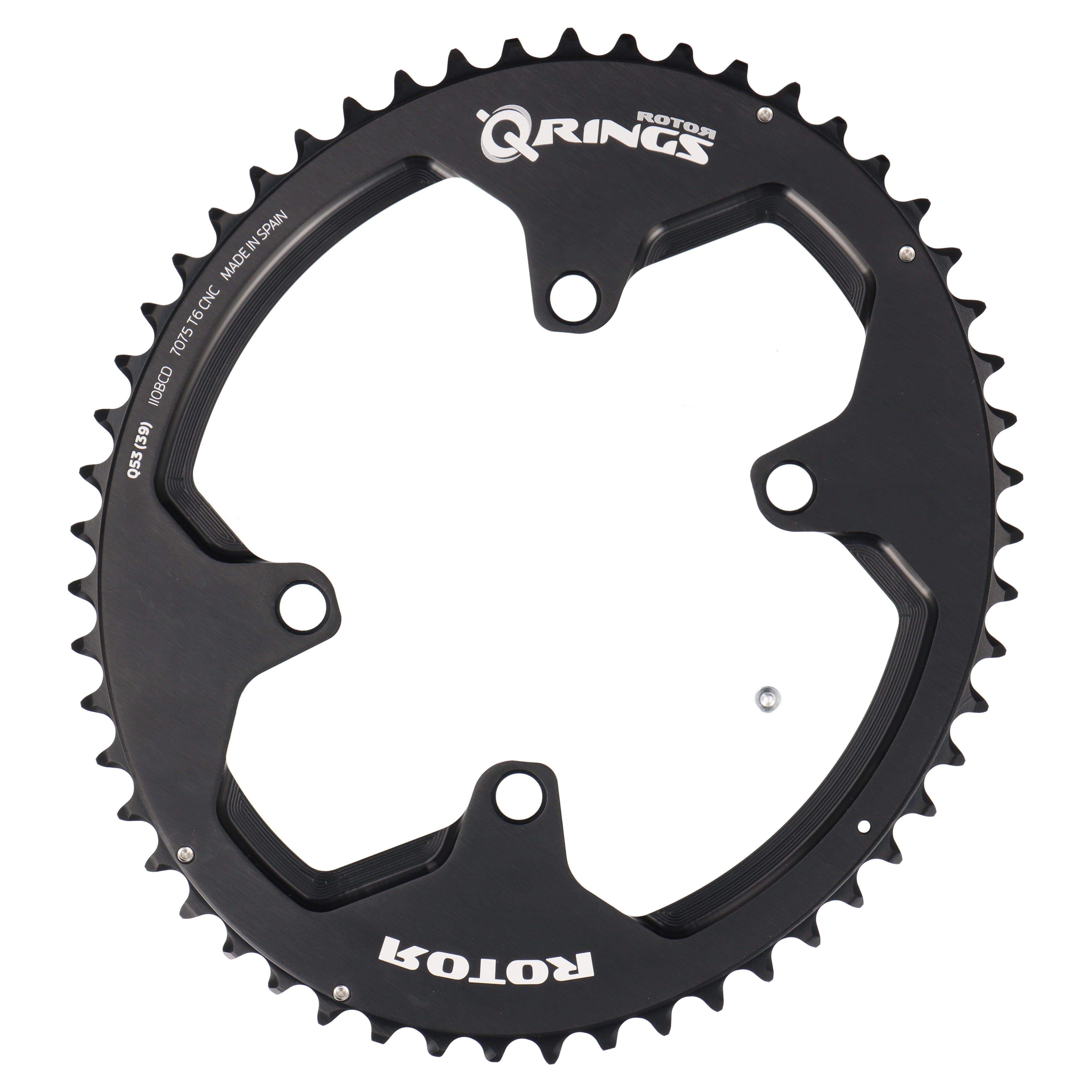 ROTOR Q-Rings Kettenblatt 53T | BCD 110x4 | Außenblatt für 39T Innenblatt | oval - RAAAD.com