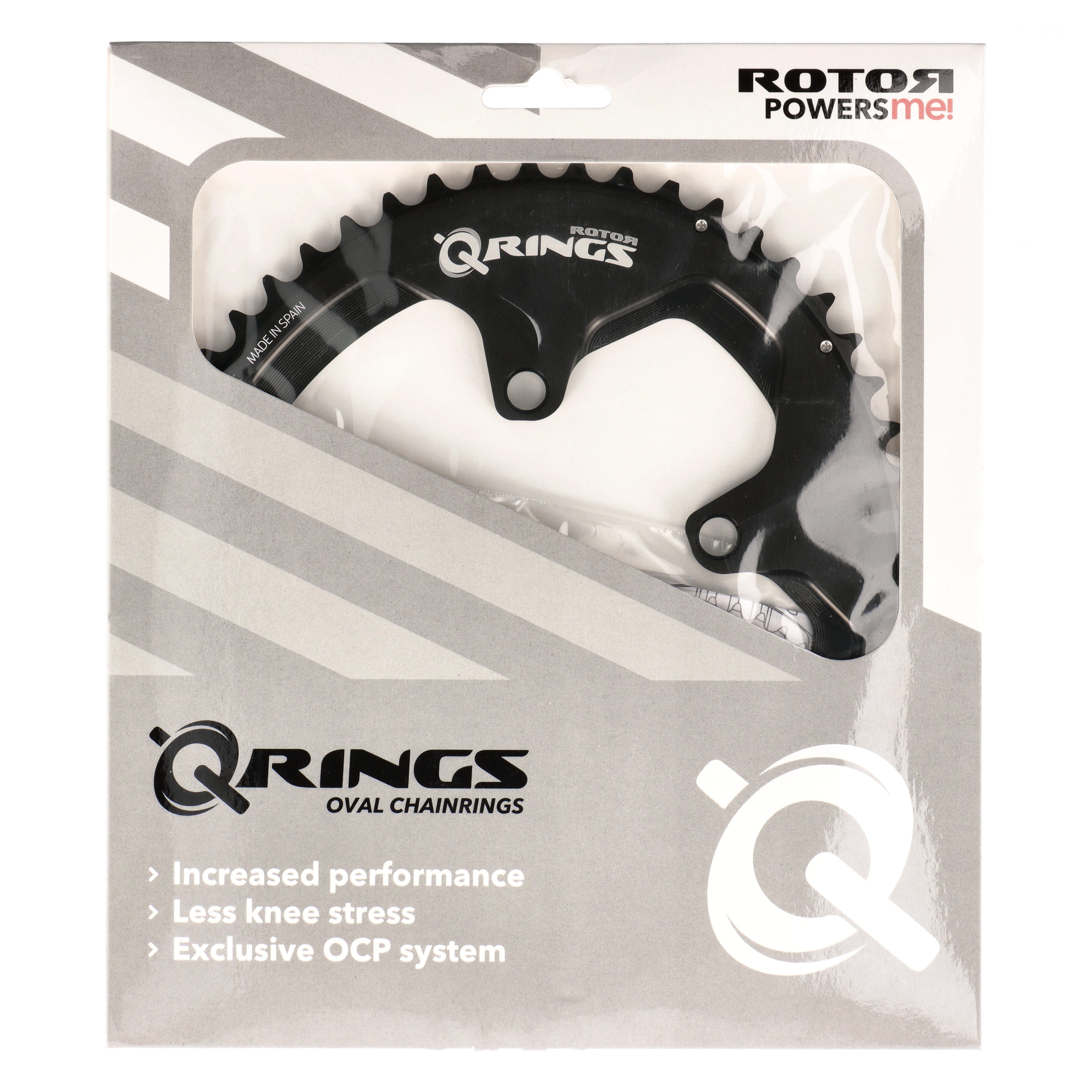 ROTOR Q-Rings Kettenblatt 54T | BCD 110x4 | Außenblatt für 39T Innenblatt | oval - RAAAD.com