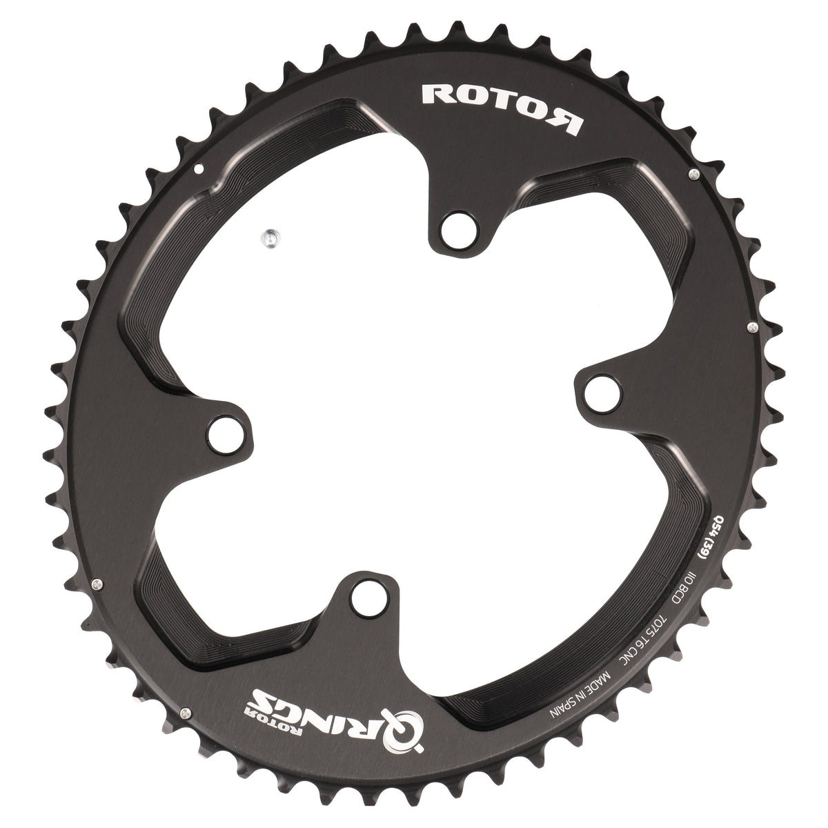 ROTOR Q-Rings Kettenblatt 54T | BCD 110x4 | Außenblatt für 39T Innenblatt | oval - RAAAD.com