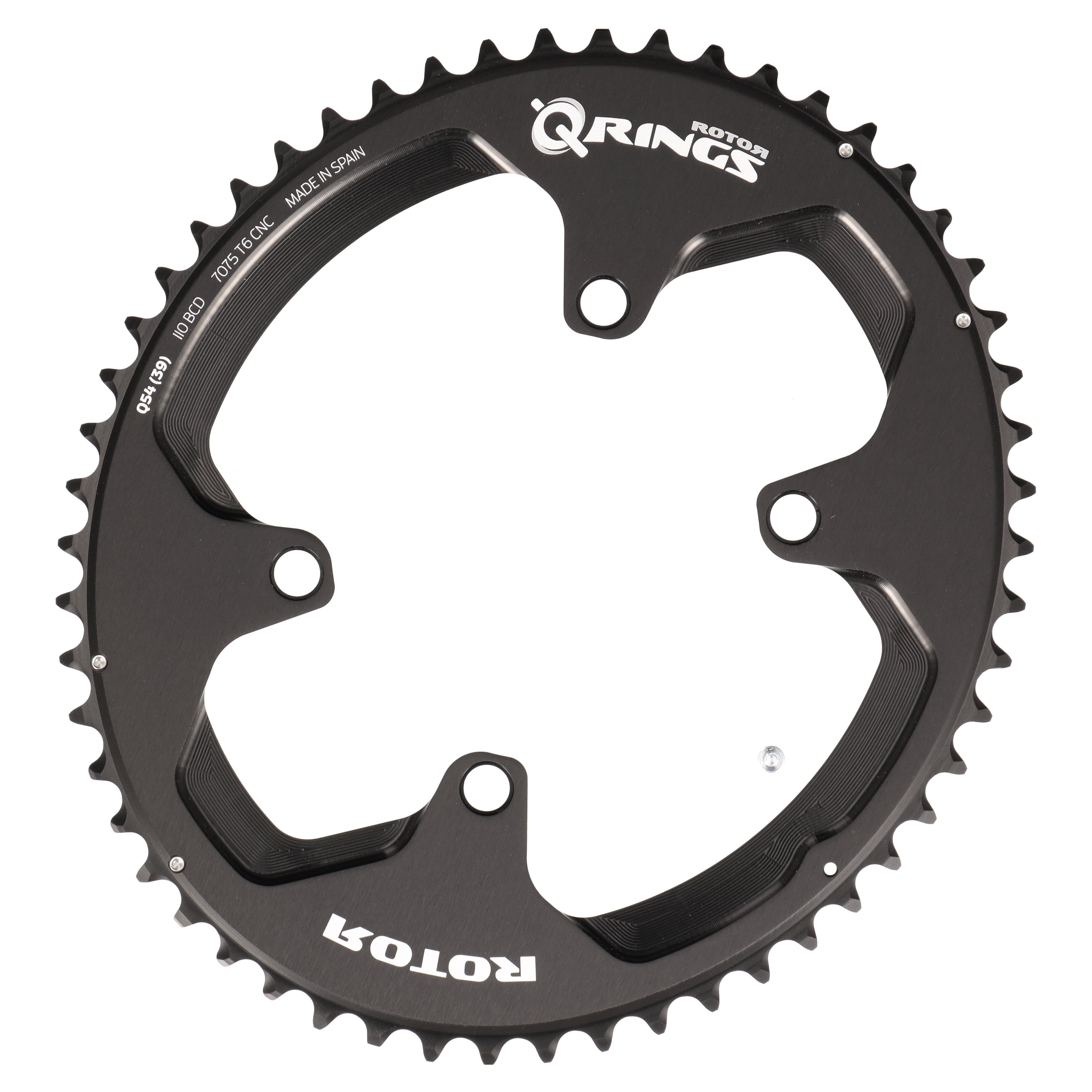 ROTOR Q-Rings Kettenblatt 54T | BCD 110x4 | Außenblatt für 39T Innenblatt | oval - RAAAD.com