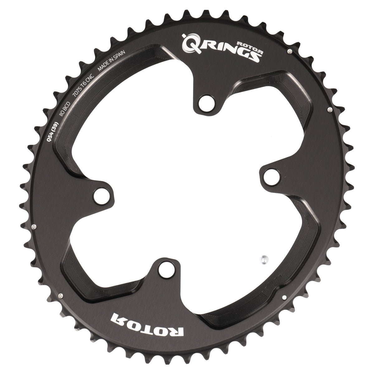 ROTOR Q-Rings Kettenblatt 54T | BCD 110x4 | Außenblatt für 39T Innenblatt | oval - RAAAD.com