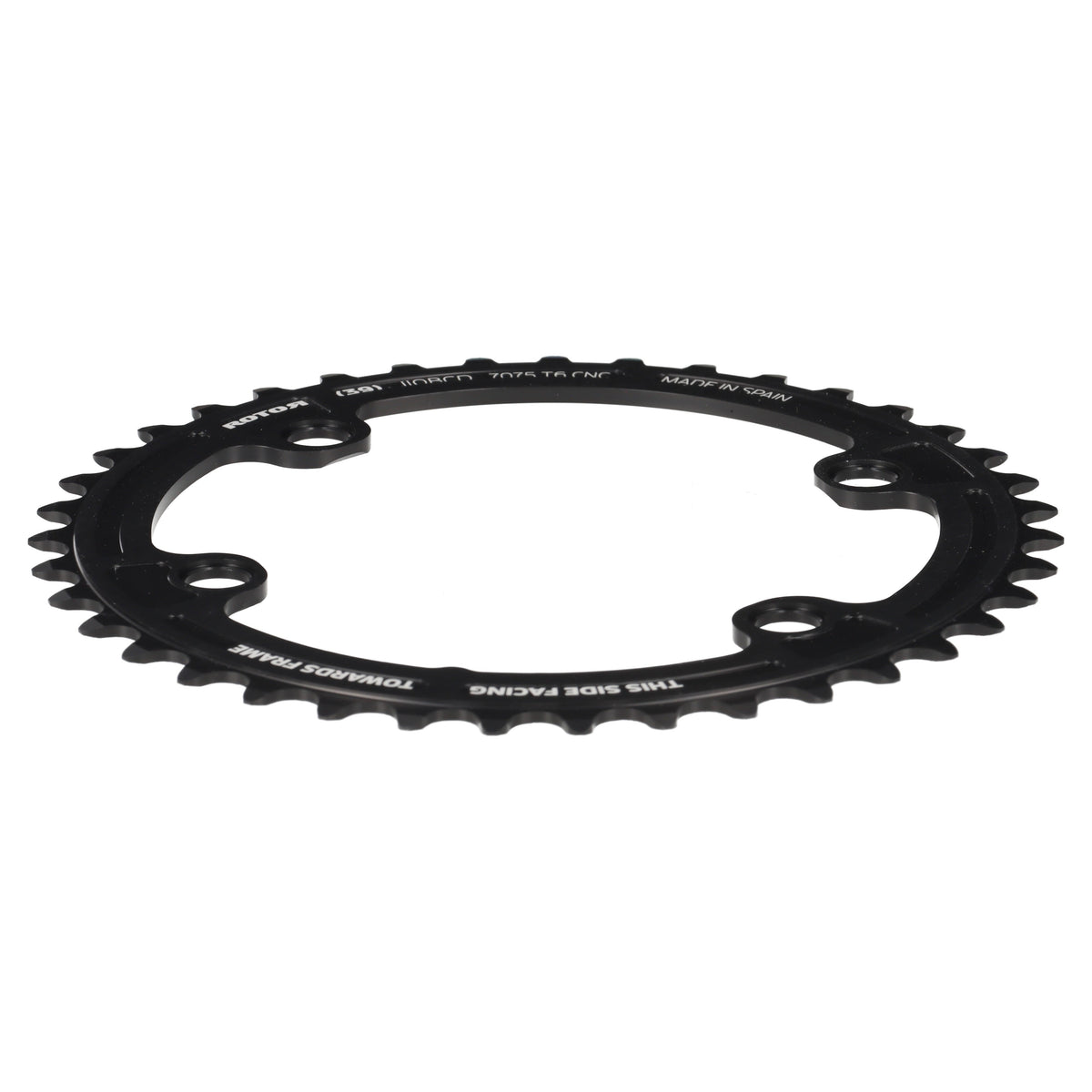 ROTOR Round Ring Kettenblatt 39T | BCD 110x4 | Innenblatt für 53T Außenblatt | rund - RAAAD.com