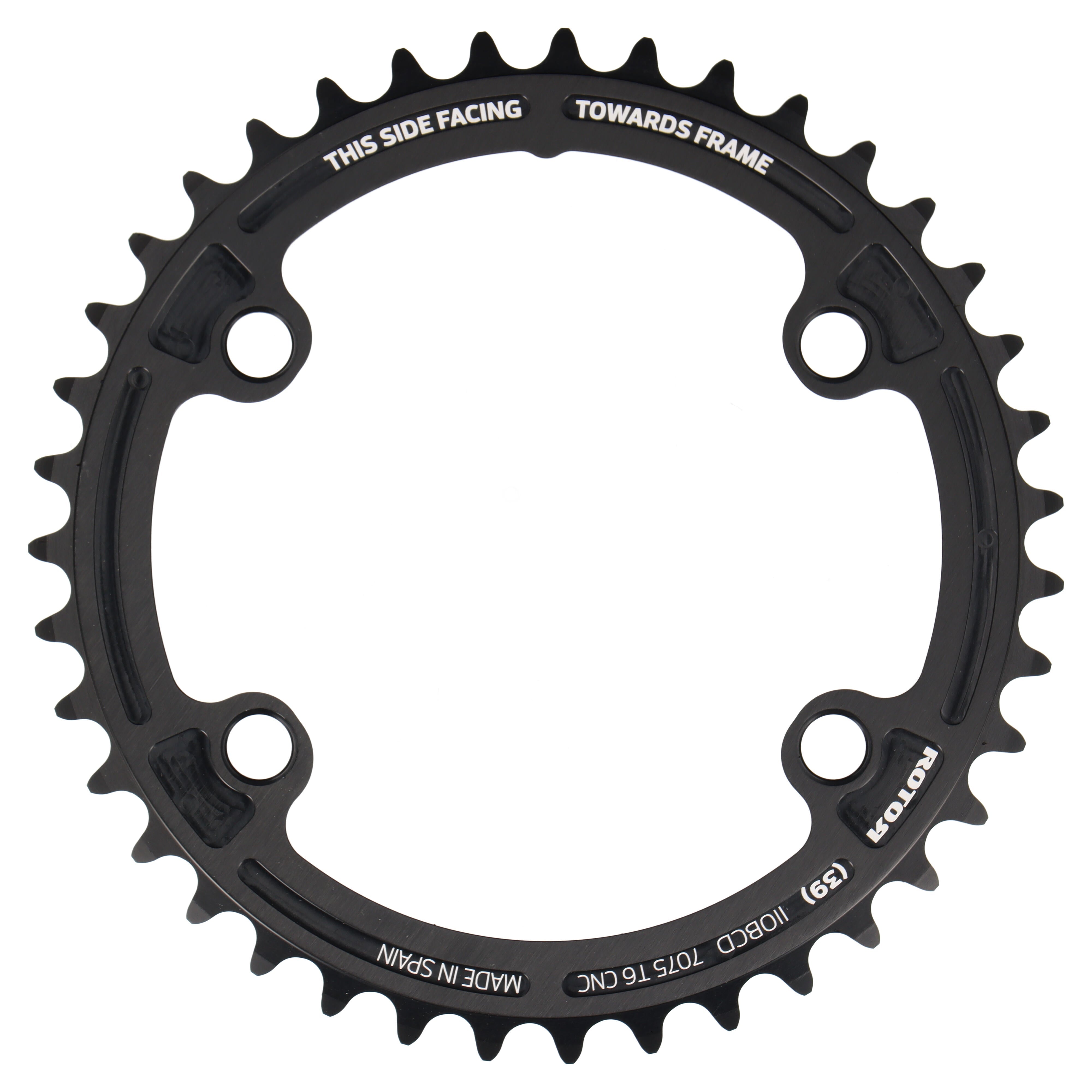 ROTOR Round Ring Kettenblatt 39T | BCD 110x4 | Innenblatt für 53T Außenblatt | rund - RAAAD.com